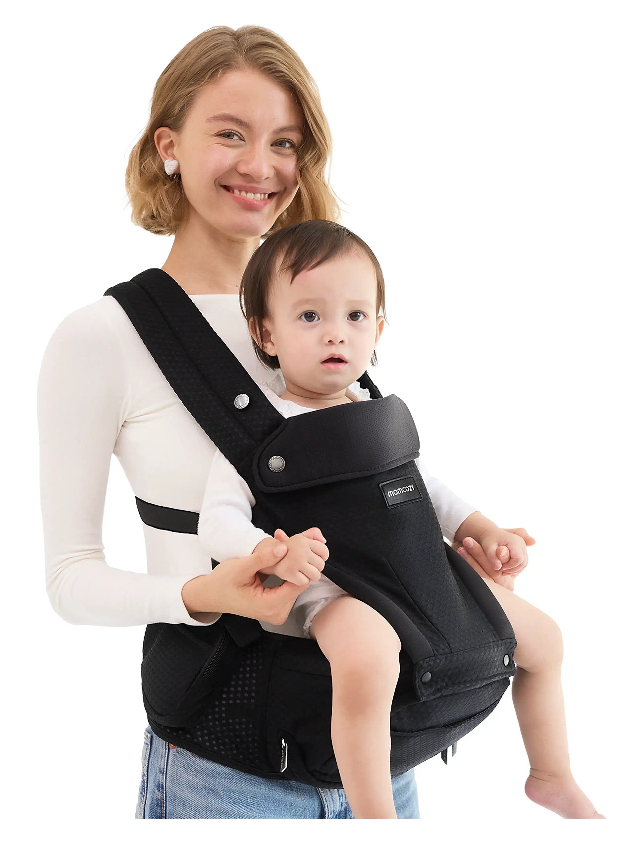 Momcozy Momcozy Baby Hip Seat Carrier Black, One Size, Black, Baby Og Graviditet > Baby Carriers & Baby Wraps, Børn