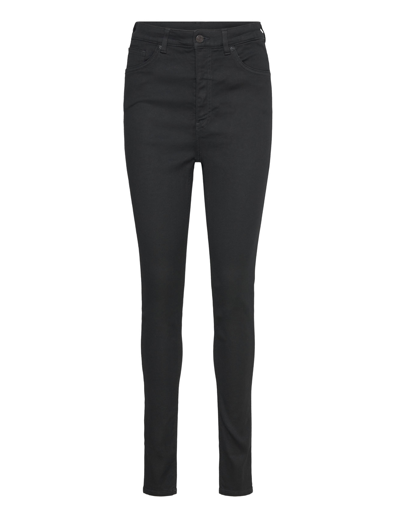 Monki Oki High Waist Tight Jeans Svart