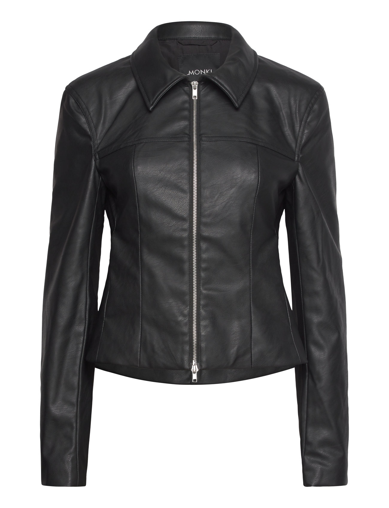 Monki Waisted Faux Leather Zip Jacket 69.99 Buy Leather jackets from Monki online at Boozt . Fast delivery and easy returns