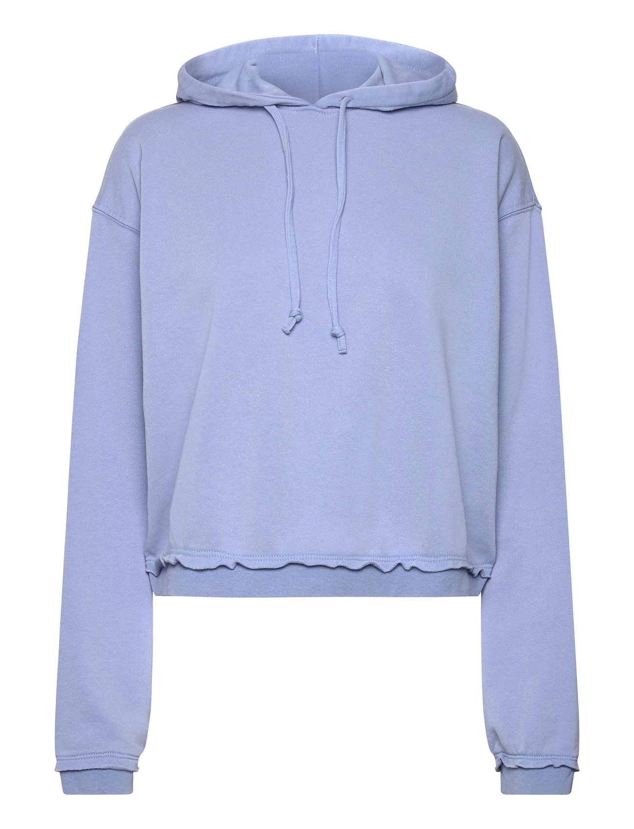 Monki Cropped Terry Pyjama Hoodie Blå