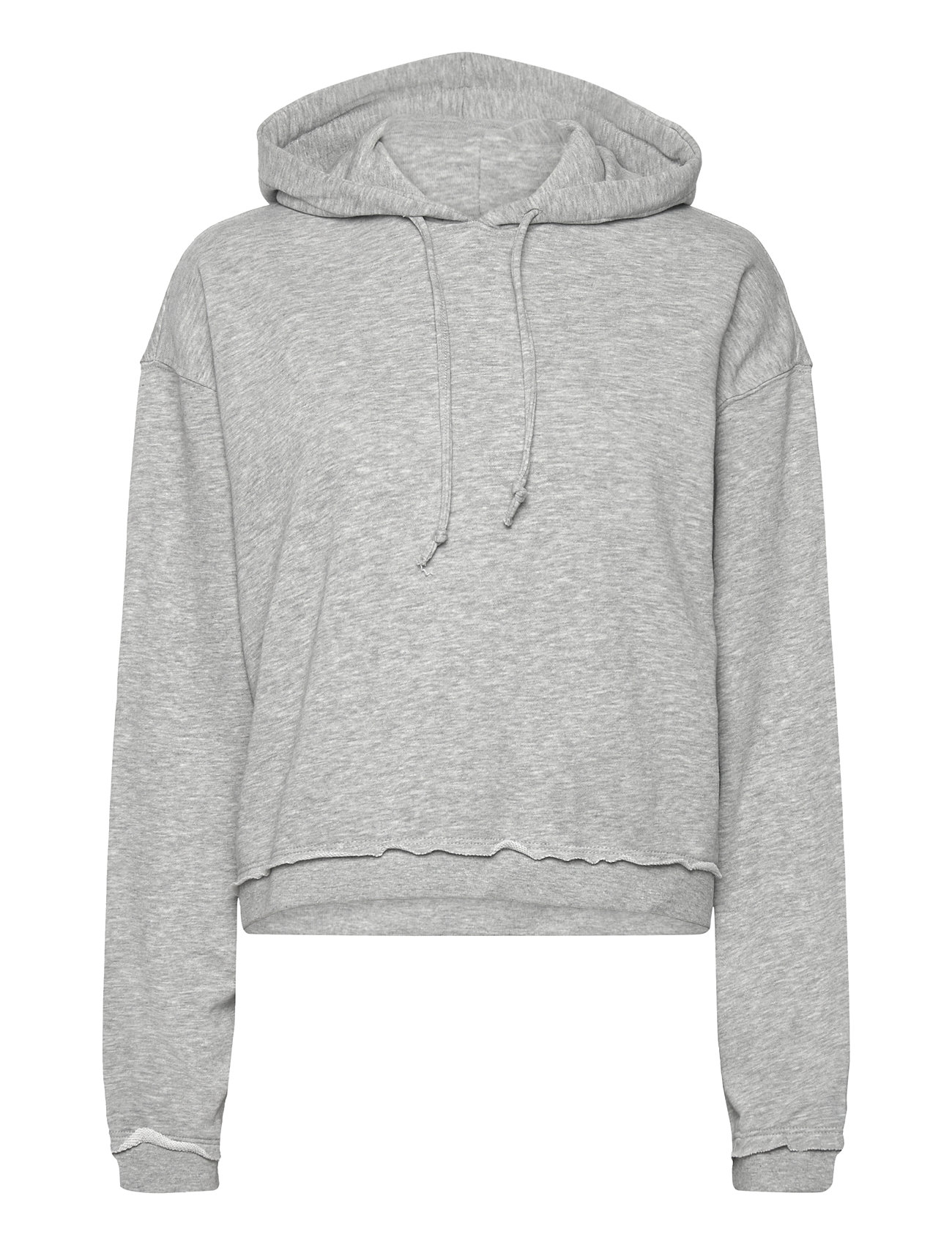 Monki Cropped Terry Pyjama Hoodie Grå