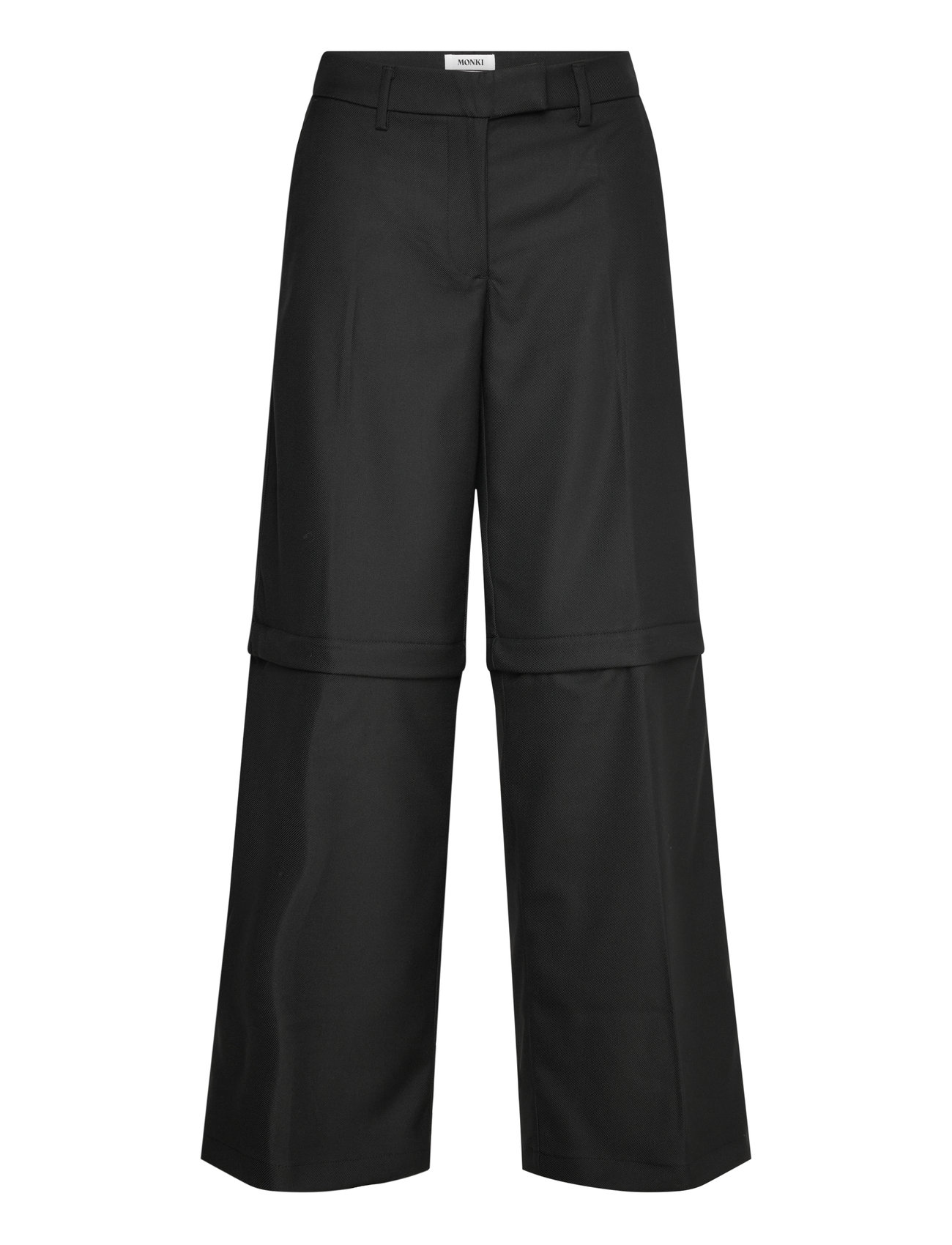 Monki Zip-Off Trousers Svart