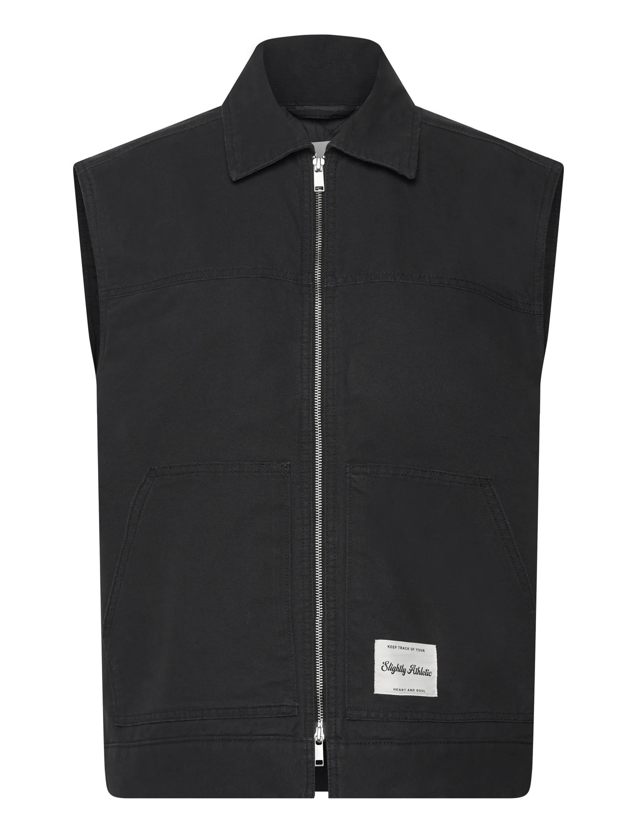 Monki Oversized Vest, S, Black, Veste > Vatterede Veste, Dame