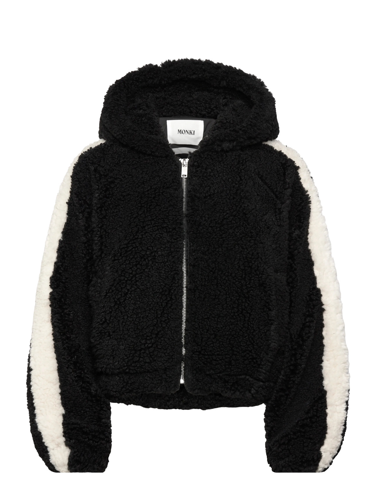 Monki Knitted Hoodie, XS, Black, Sweatshirts & Hættetrøjer > Hættetrøjer, Dame
