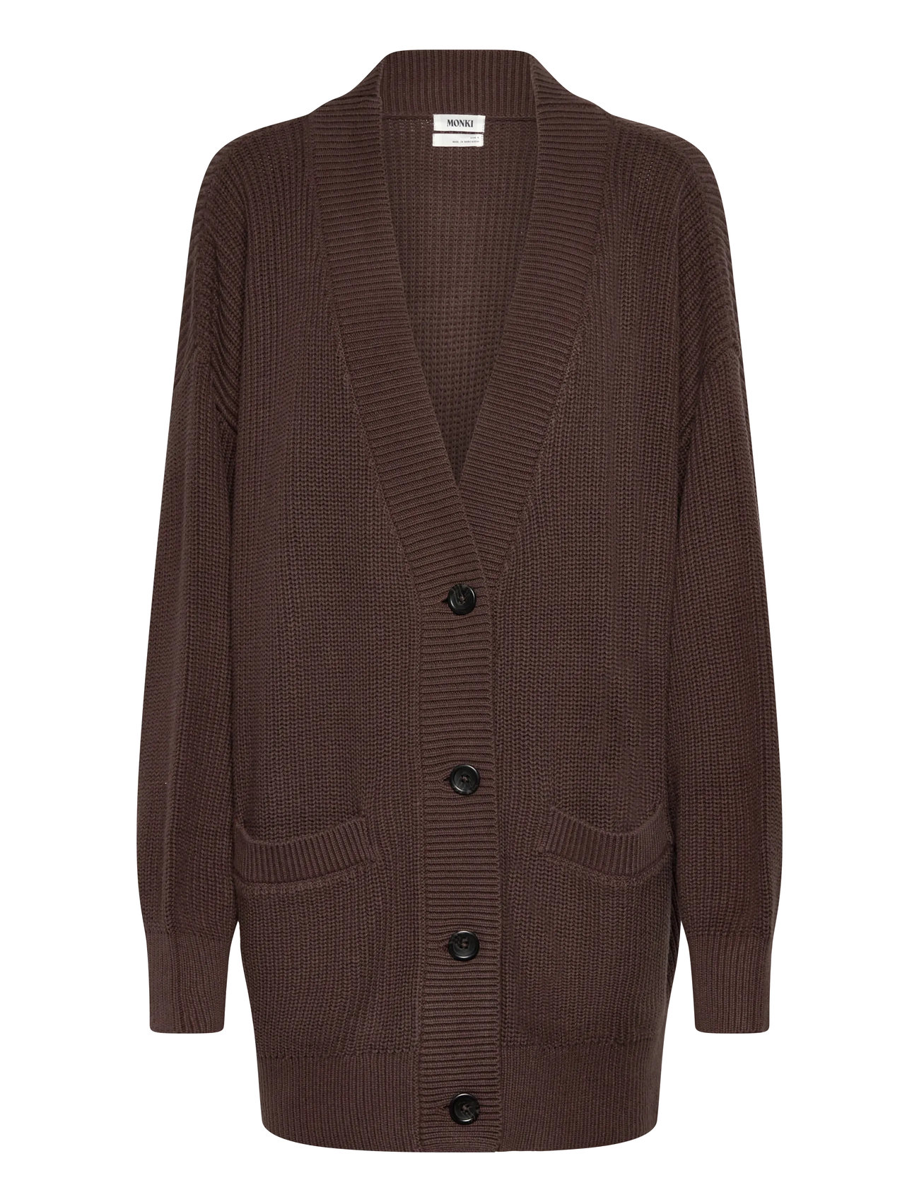 Monki Knitted Cardigan, S, Brown, Strik > Cardigans, Dame
