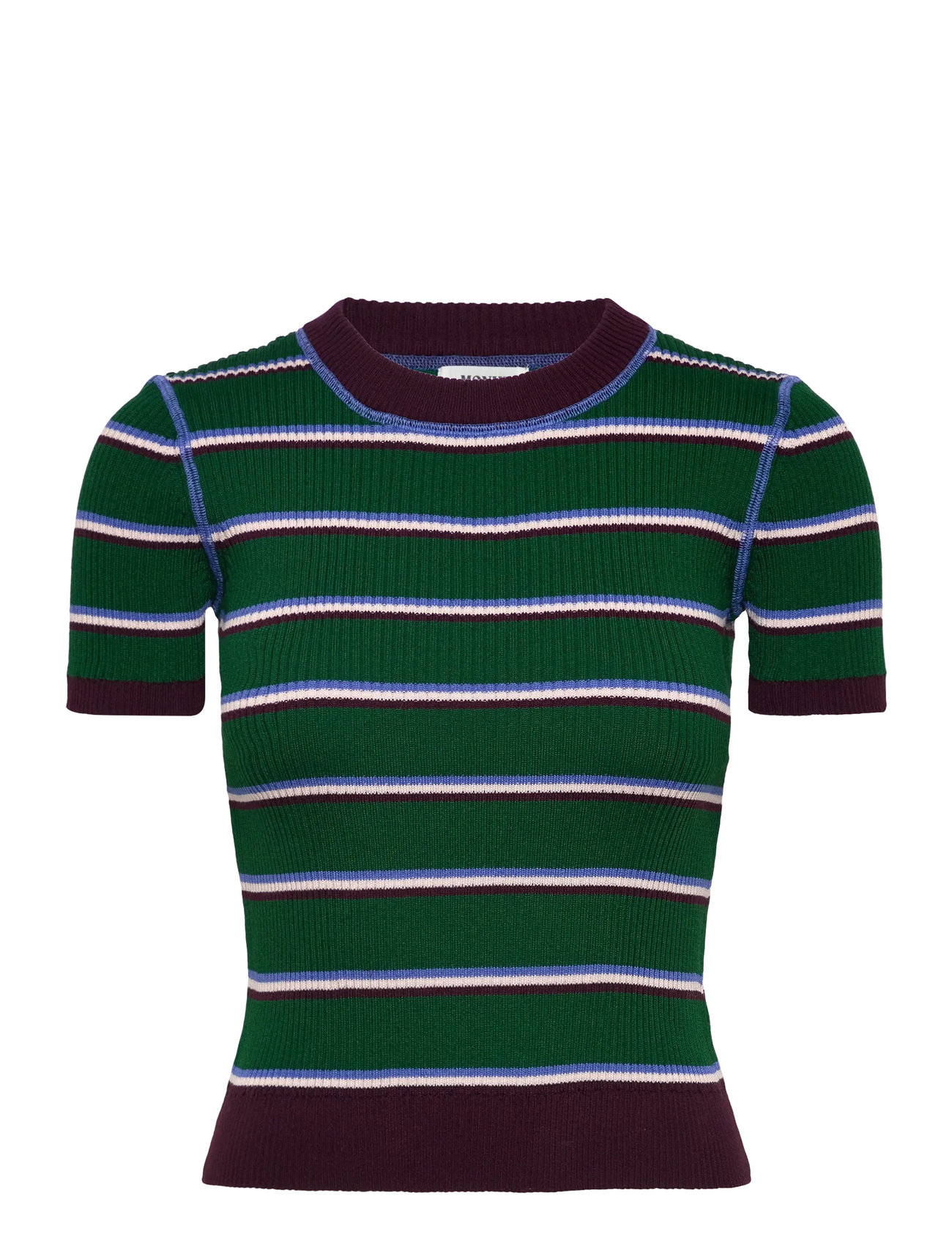 Monki Mini Knitted Top, XXS, Green, T-Shirts & Toppe > Kortærmede, Dame