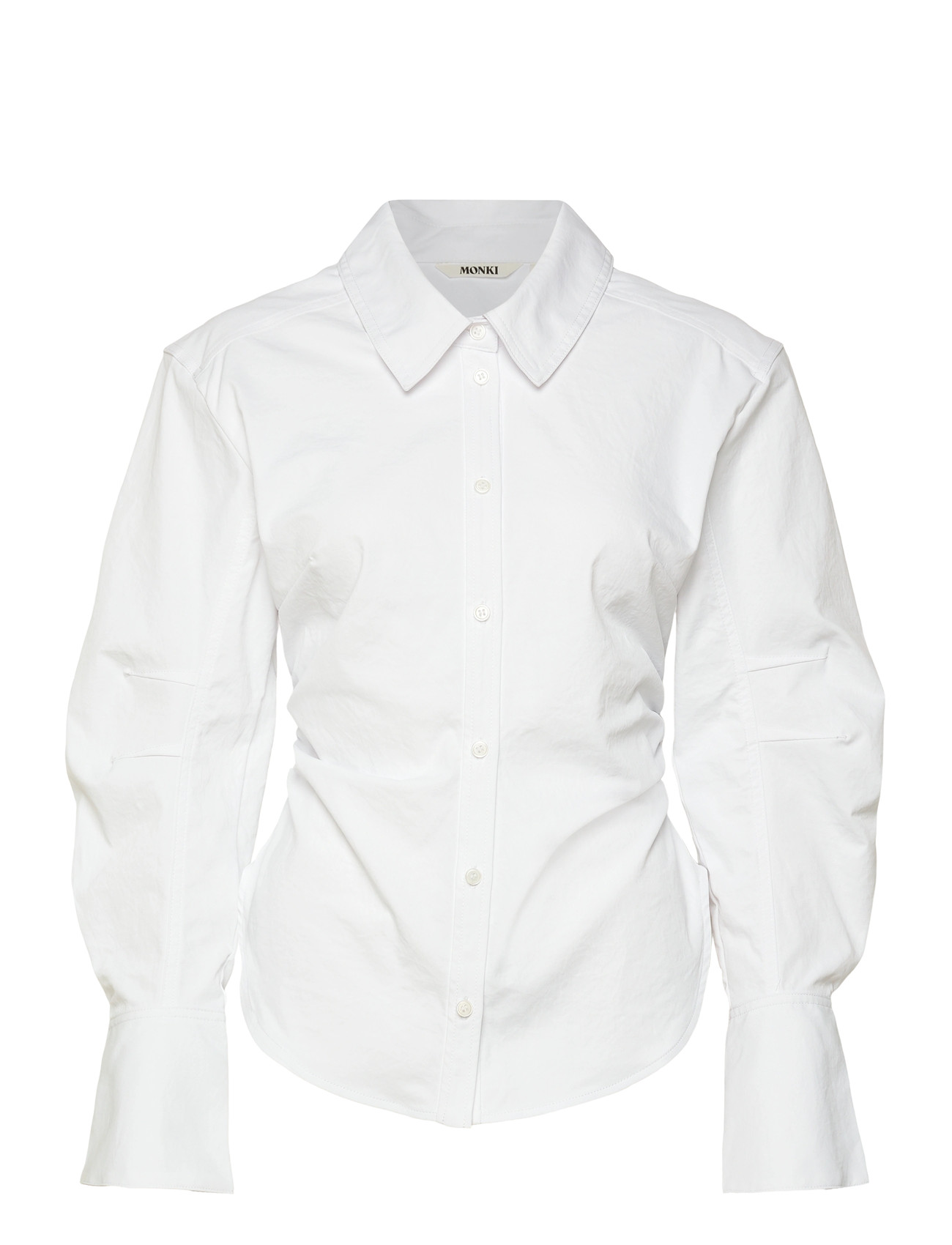 Monki Fawn Shirt, 34, White, Skjorter > Langærmede, Dame