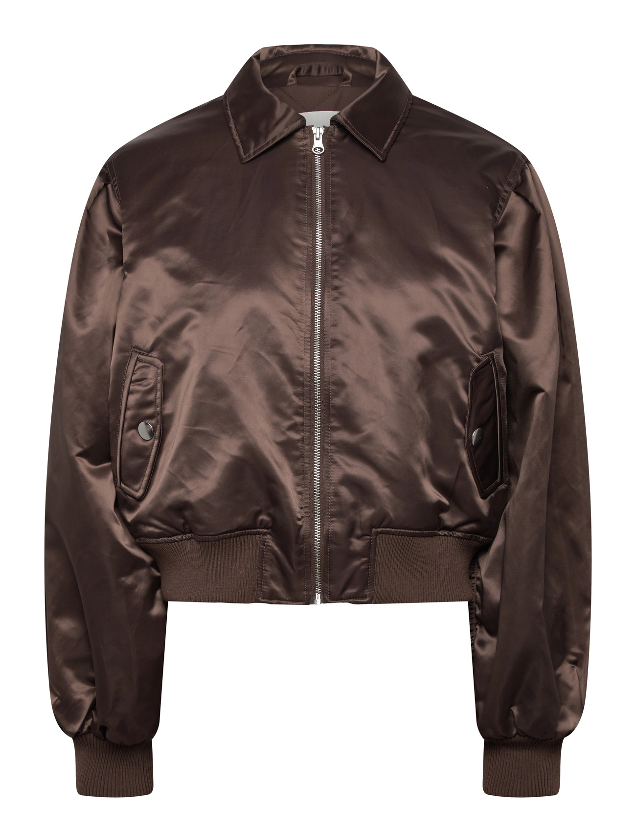 Monki Loose Nylon Bomber Jacket