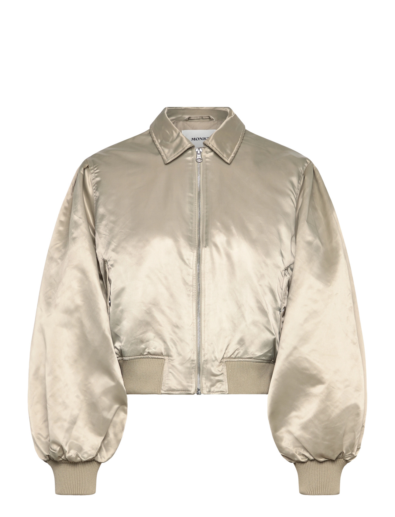 Monki Loose Nylon Bomber Jacket