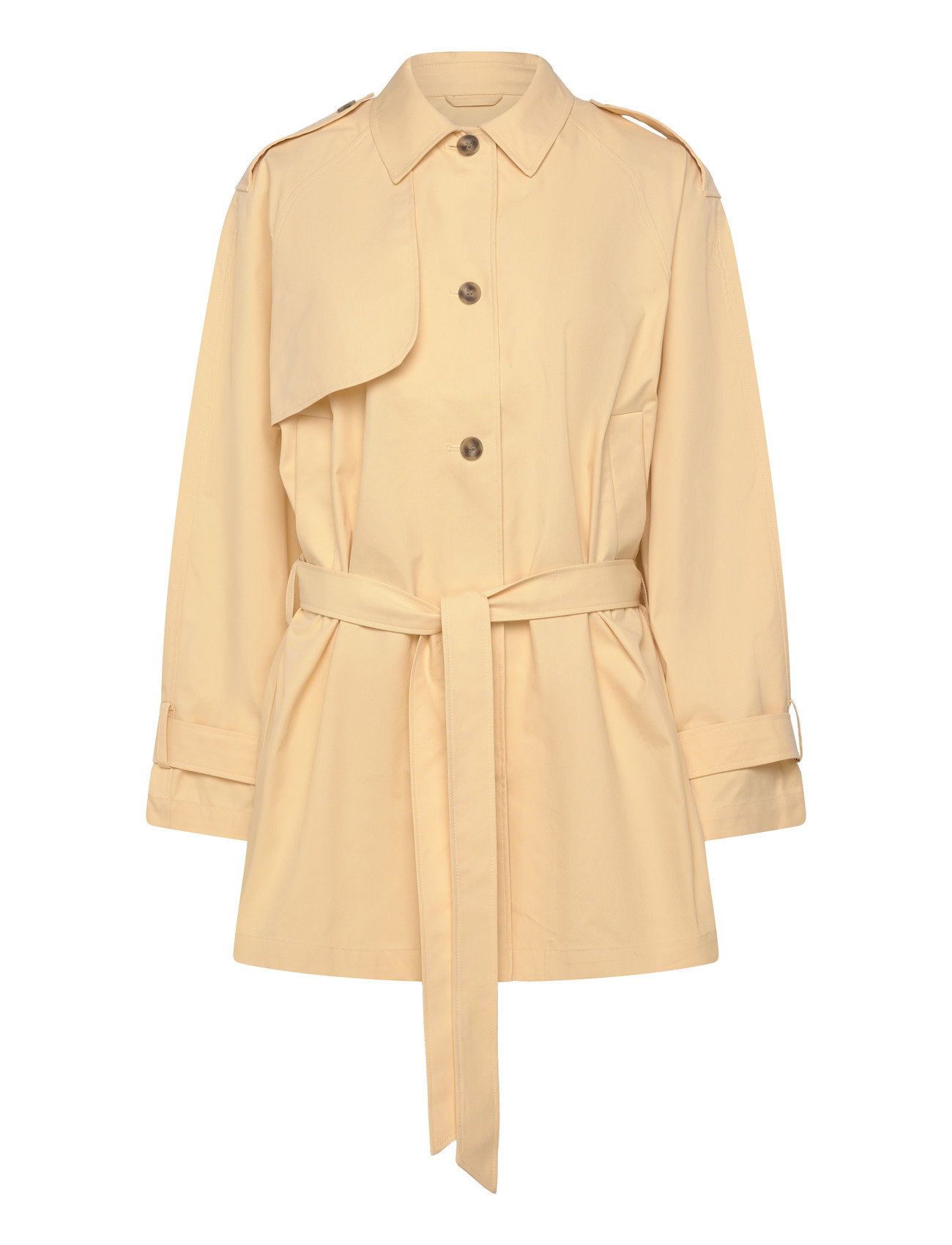 Monki Short Loose Single-Breasted Trench Coat