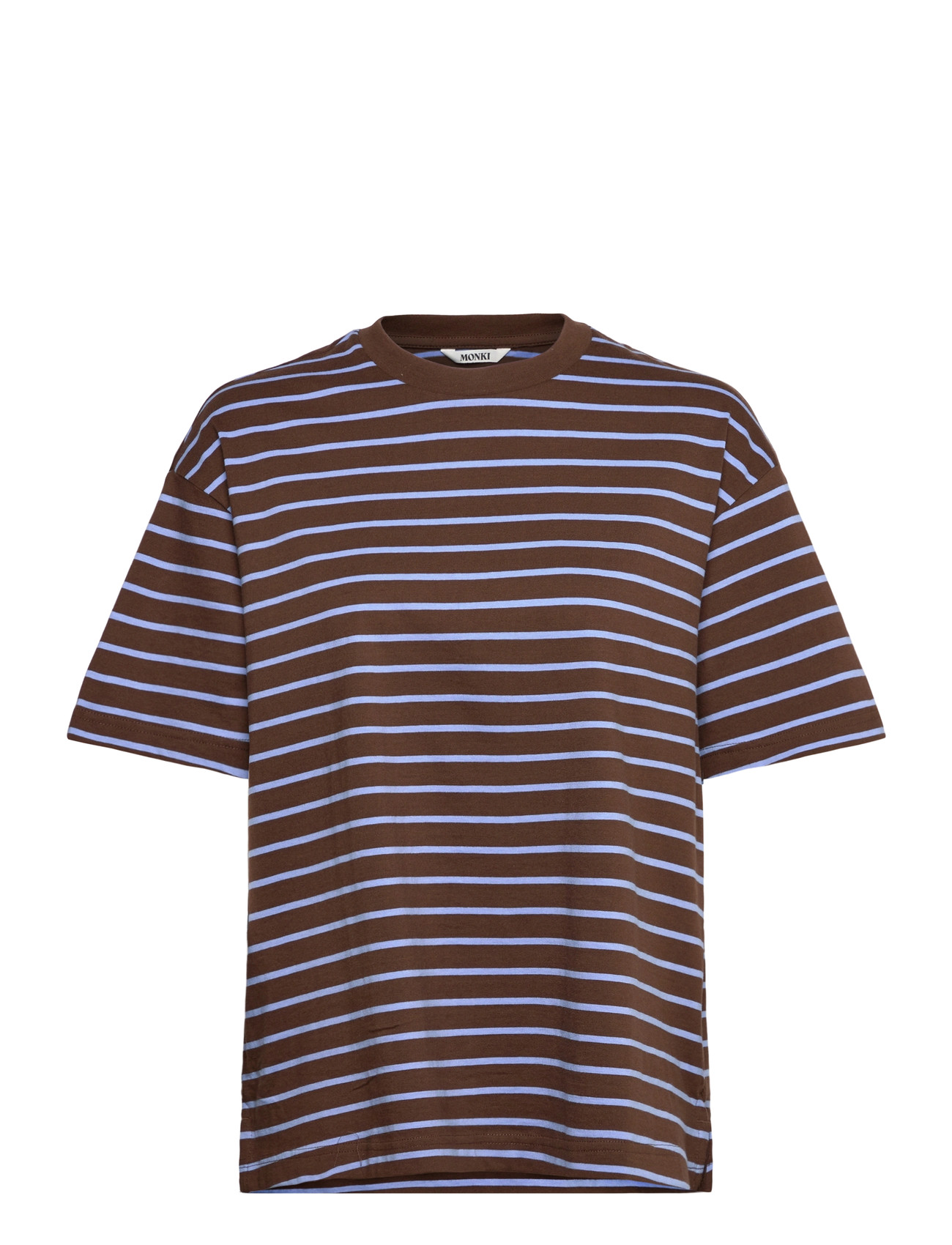 Monki Short-Sleeved Cotton T-Shirt, XXS, Blue, T-Shirts & Toppe > Kortærmede, Dame