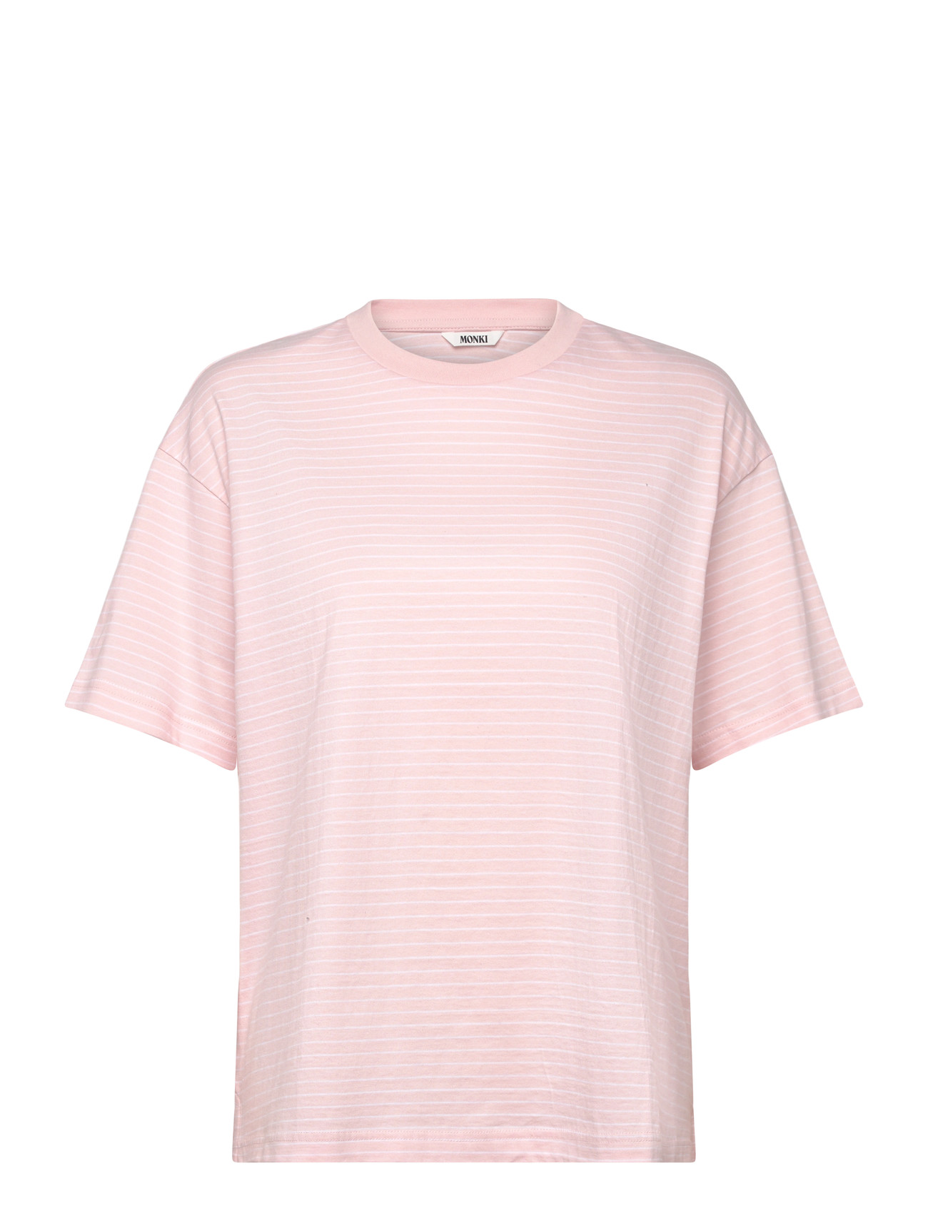 Monki Short-Sleeved Cotton T-Shirt, XS, Pink, T-Shirts & Toppe > Kortærmede, Dame