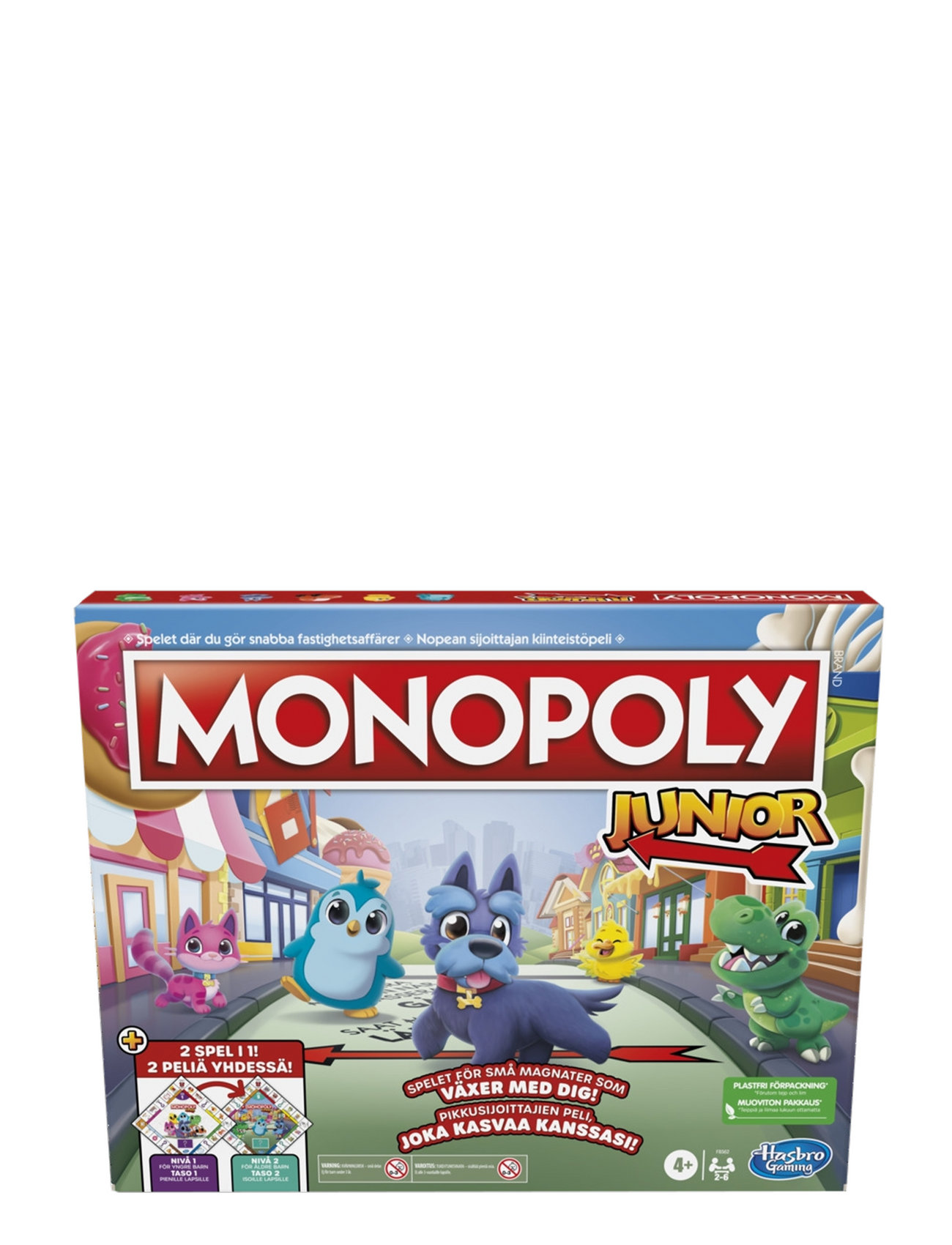 Monopoly Junior Toys Puzzles And Games Games Board Games Multi/patterned Monopoly