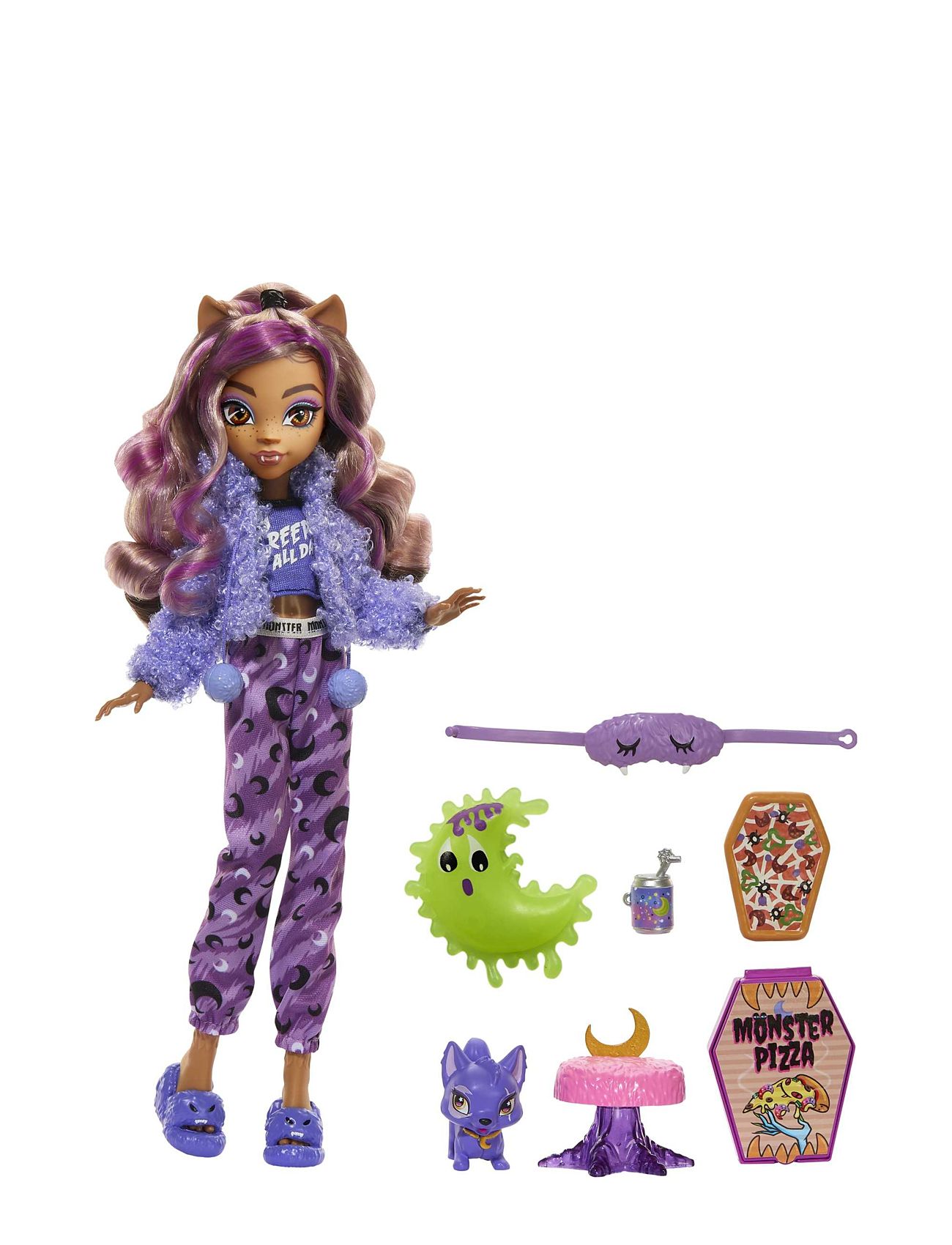 Creepover Party Clawdeen Wolf Patterned Monster High