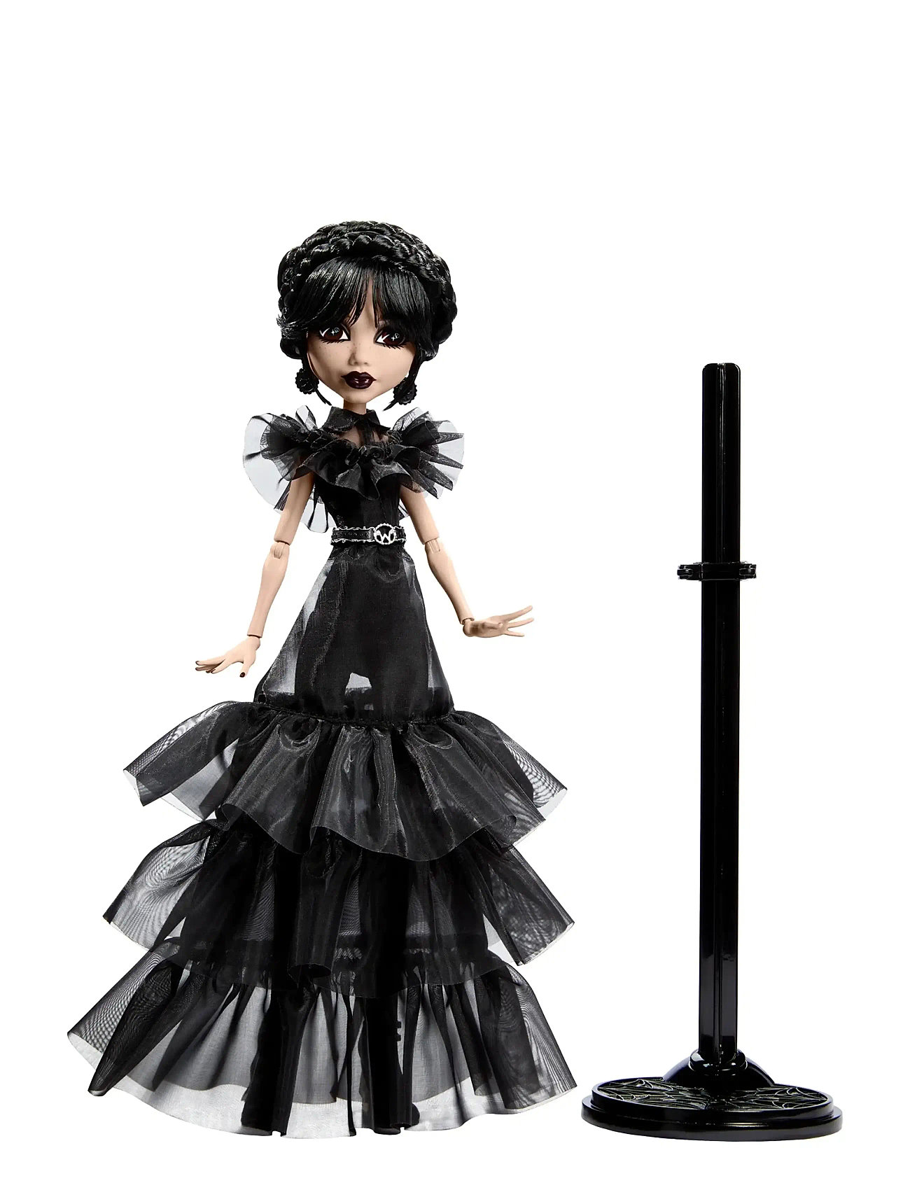 Monster High Wednesday Collectible Doll, Rave’n Wednesday In Black Gown Inspired By Dance Scene, One Size, Black, Dukker Og Tilbehør > Dukker, Børn