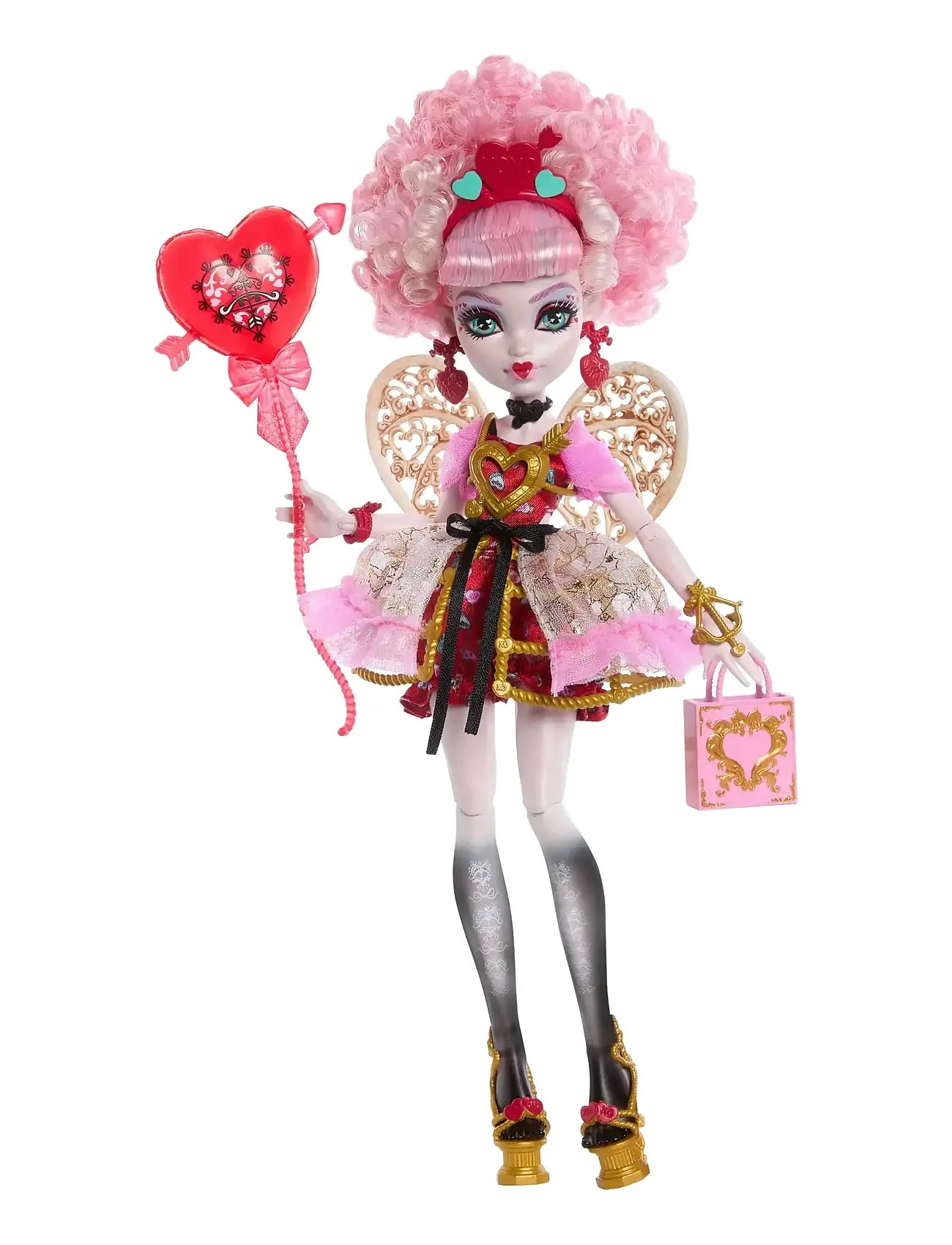 Monster High Scary Sweet Birthday Cupid Asteria Doll In Party Dress With Balloon & Gift, One Size, Multi/patterned, Dukker Og Tilbehør > Dukker, Børn