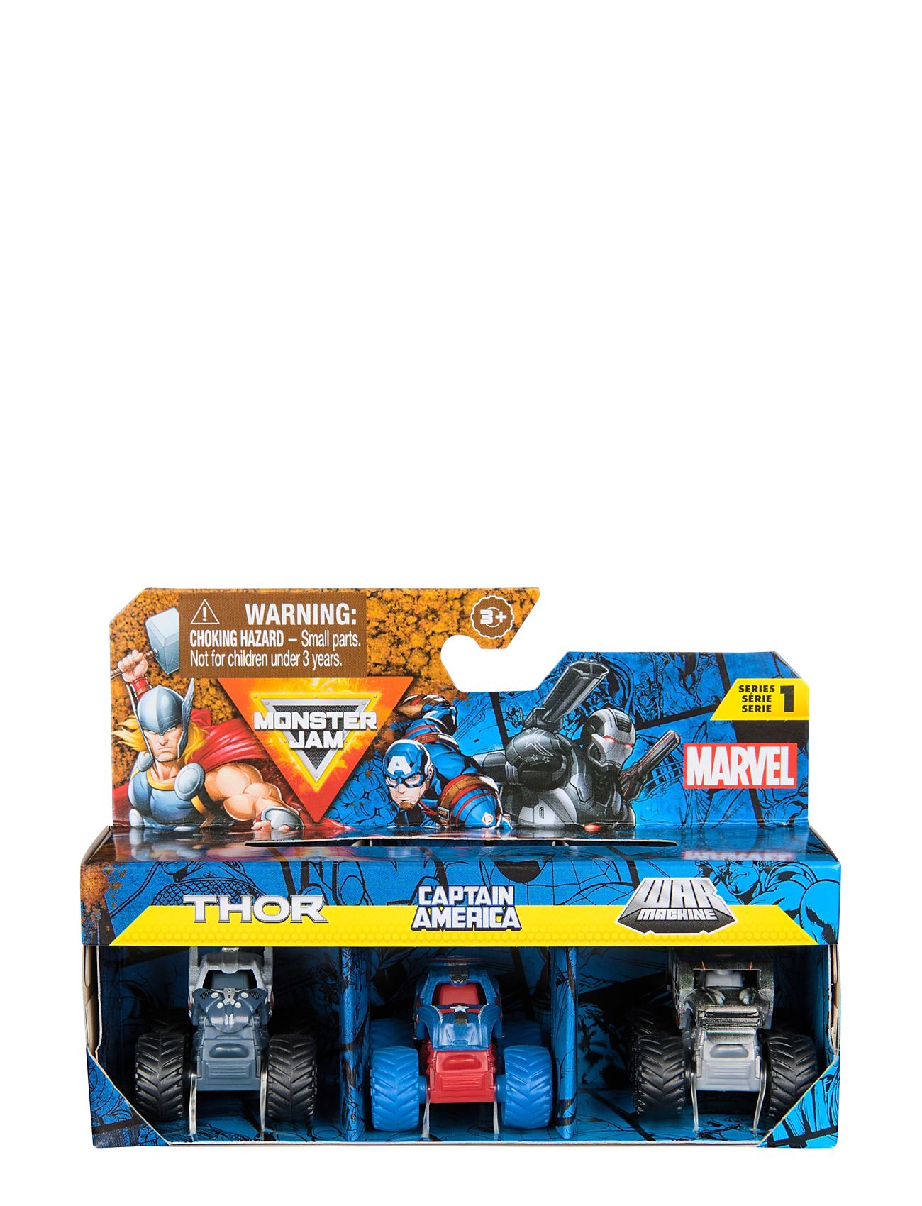 Monster Jam Monster Jam Mini 1:87 Marvel 3 Pack Bundle Multi/patterned