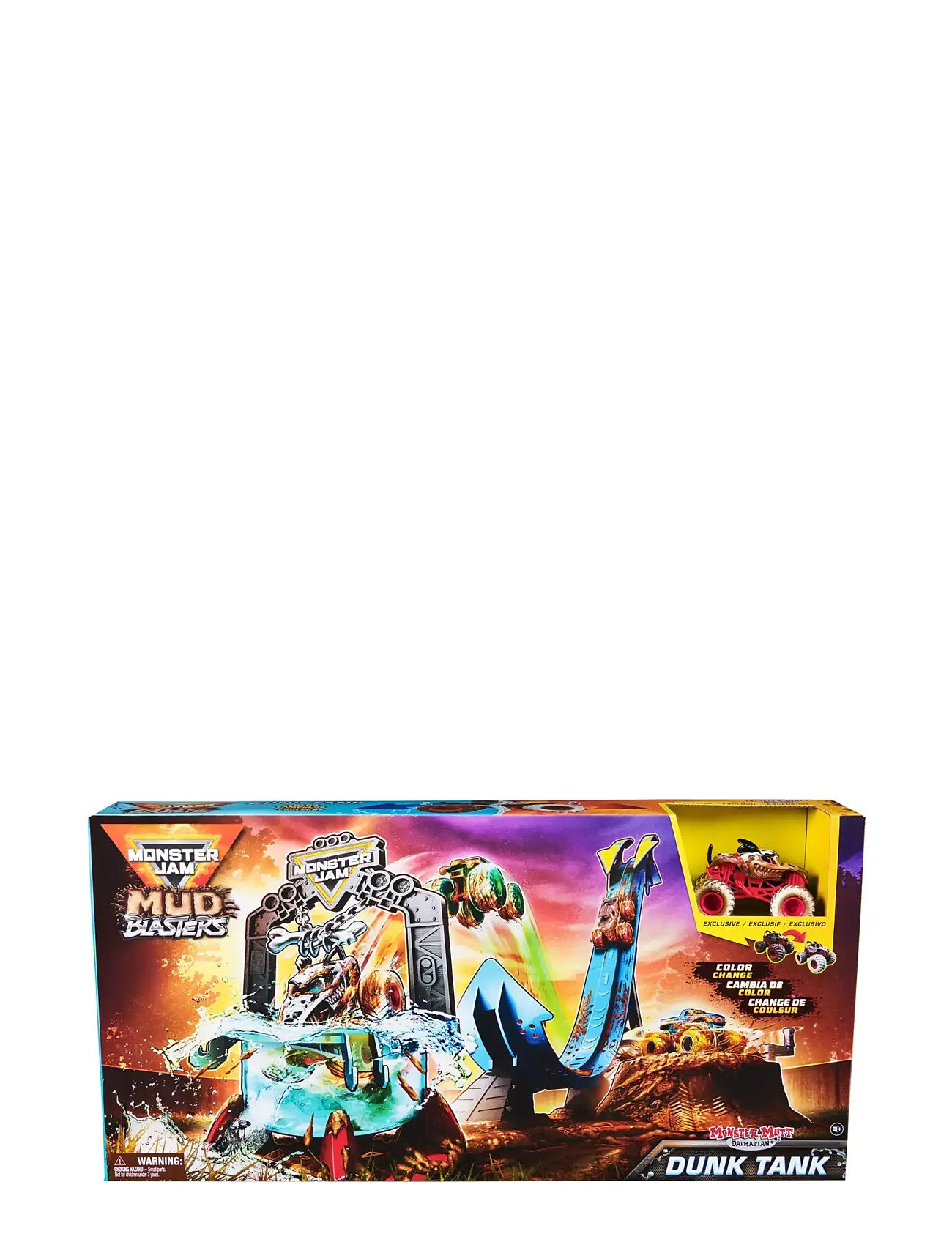 Monster Jam 1:64 Mud Blasters Dunk Tank Playset Toys Playsets & Action Figures Play Sets Multi/patterned Monster Jam