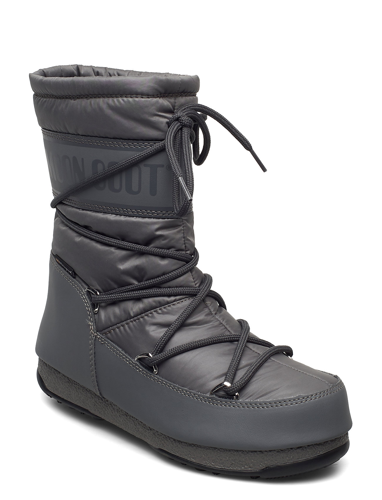 Mb Mid Nylon Wp Shoes Boots Ankle Boots Ankle Boot - Flat Harmaa Moon Boot