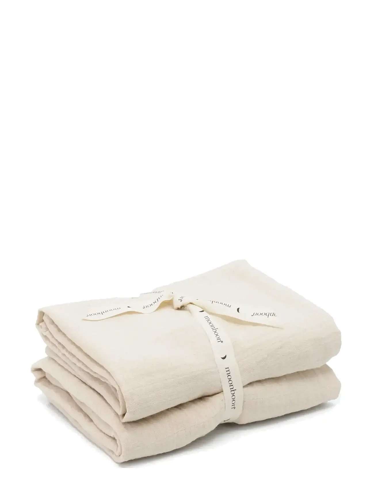 Moonboon Organic Muslins, 2. Pak., One Size, Cream, Muslinger > Muslingetæpper, Børn