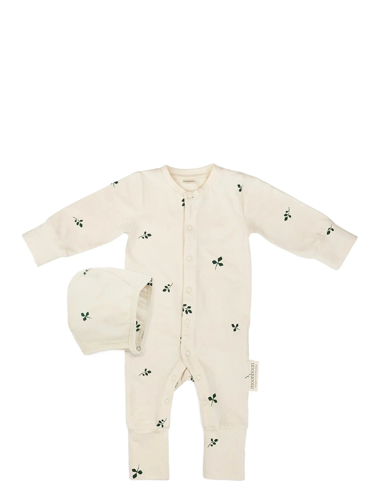 Moonboon Sleep Suit & Bonnet Giftbox, 80 cm, Cream > Baby Gavesæt, Børn