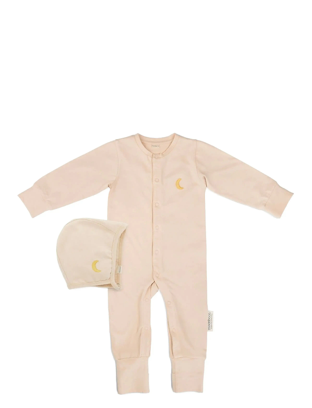Moonboon Sleep Suit & Bonnet Giftbox, 74 cm, Beige > Baby Gavesæt, Børn