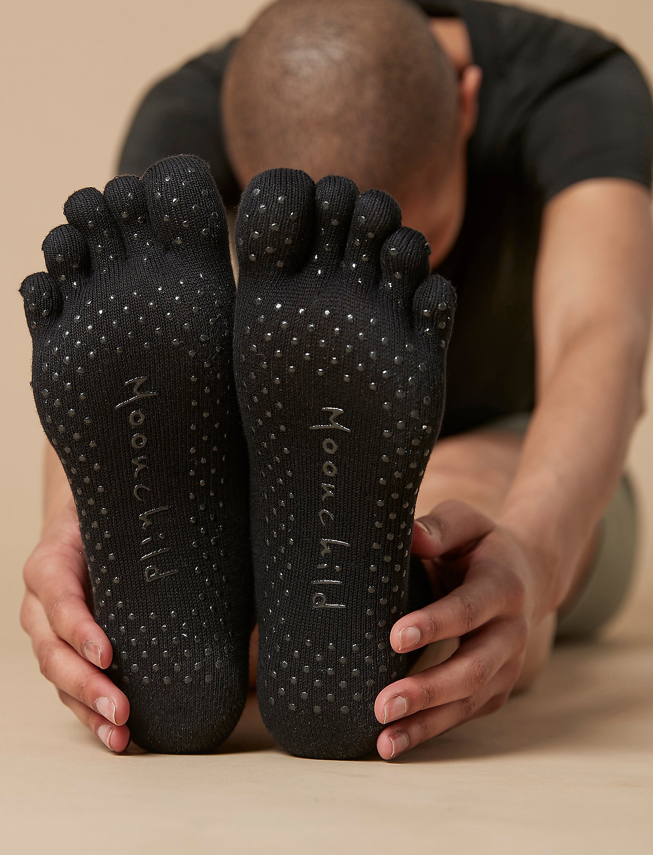 Moonchild Toe Grip Socks - Low Rise - Onyx Black - YogaHabits