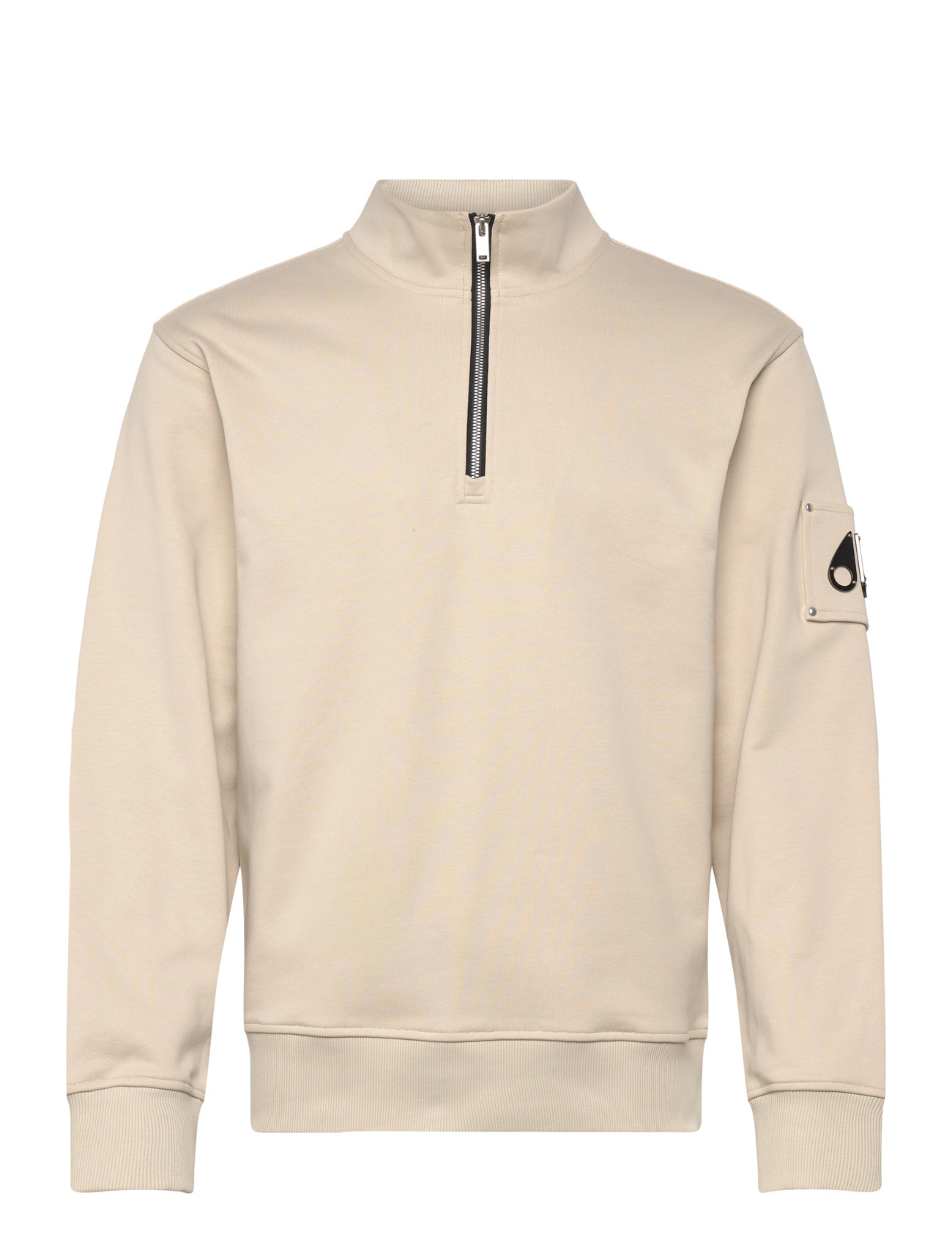 Moose Knuckles Hartsfield 1/4 Zip, S, Cream, Sweatshirts & Hættetrøjer > Sweatshirts, Herre