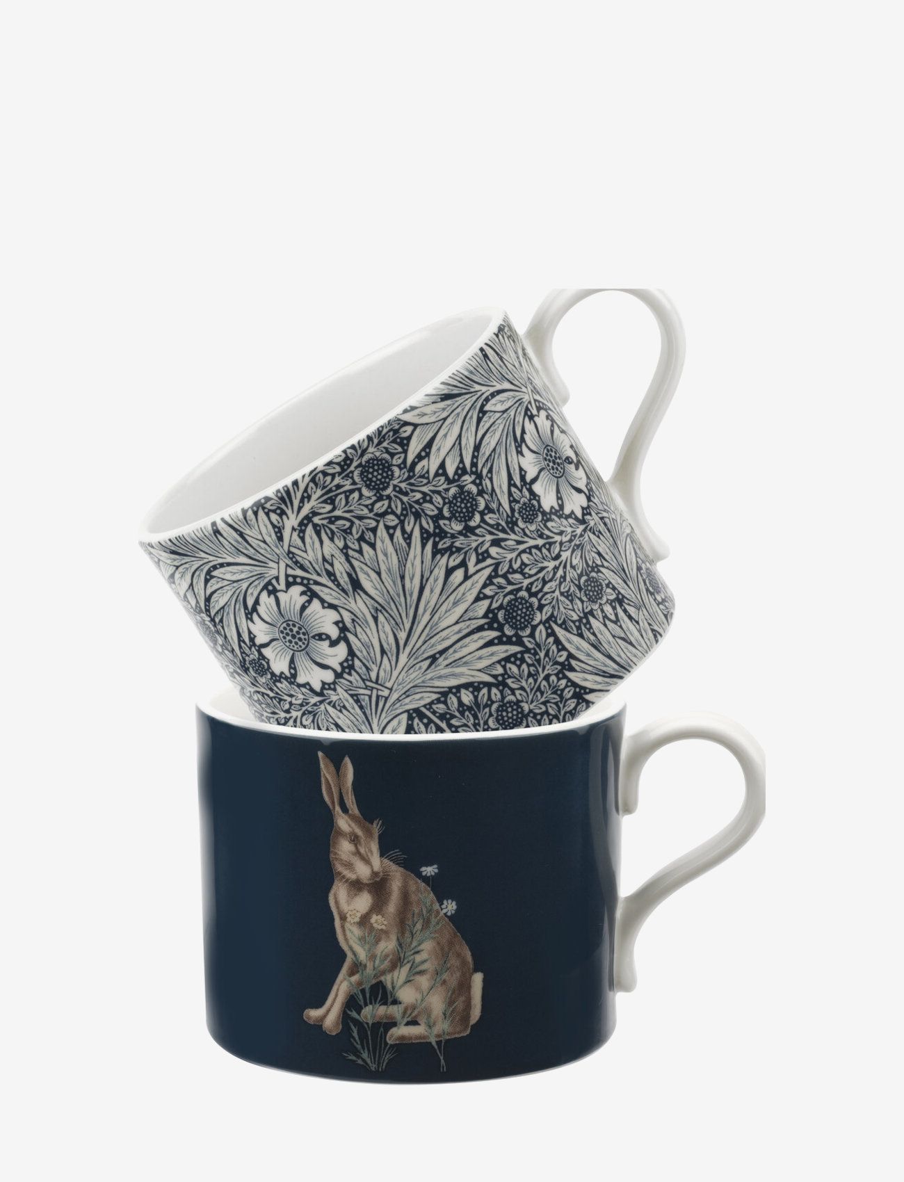 Morris & Co Morris & Co Marigold & Hare Mugs Set Of 2 Mugs (Blue) 696