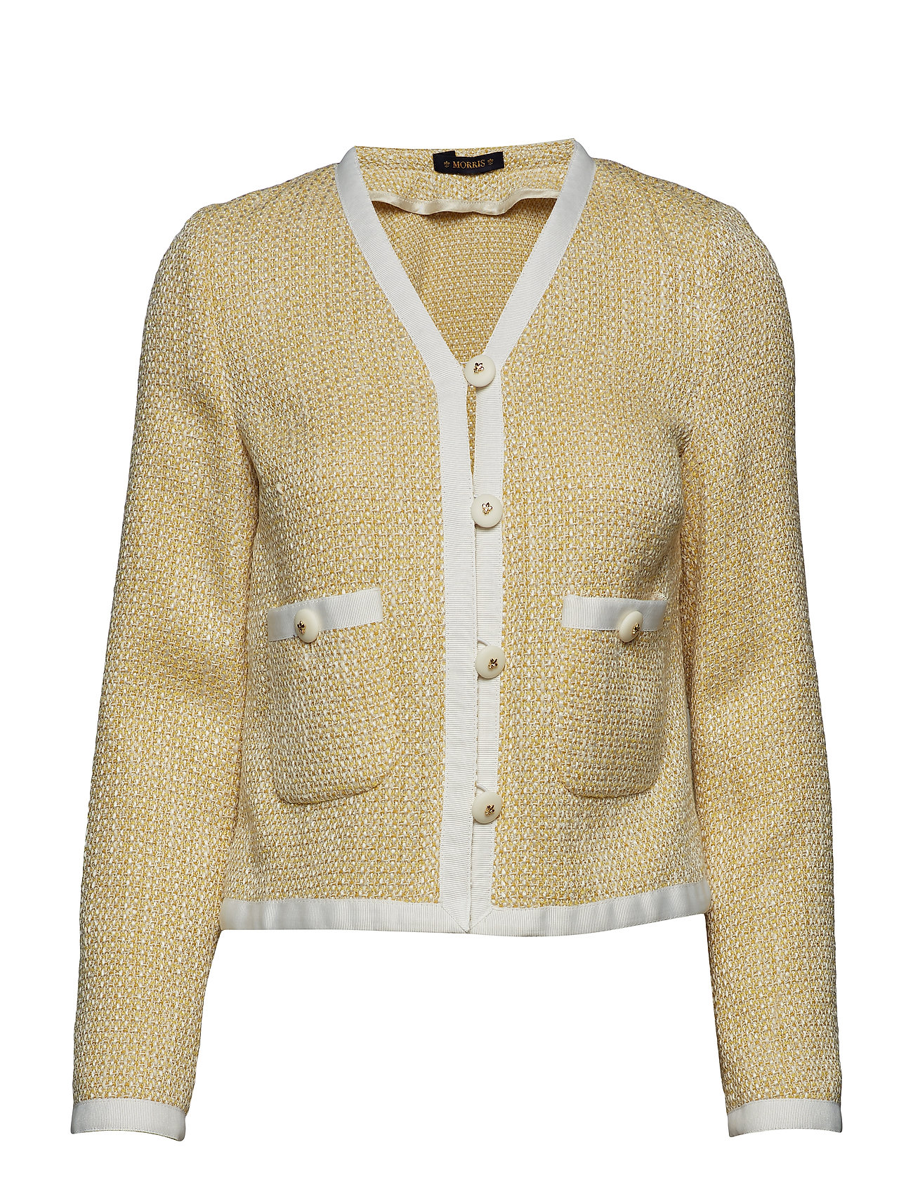 Juliet Jacket Gebreide Trui Cardigan Beige Morris Lady morris lady kopen in de aanbieding
