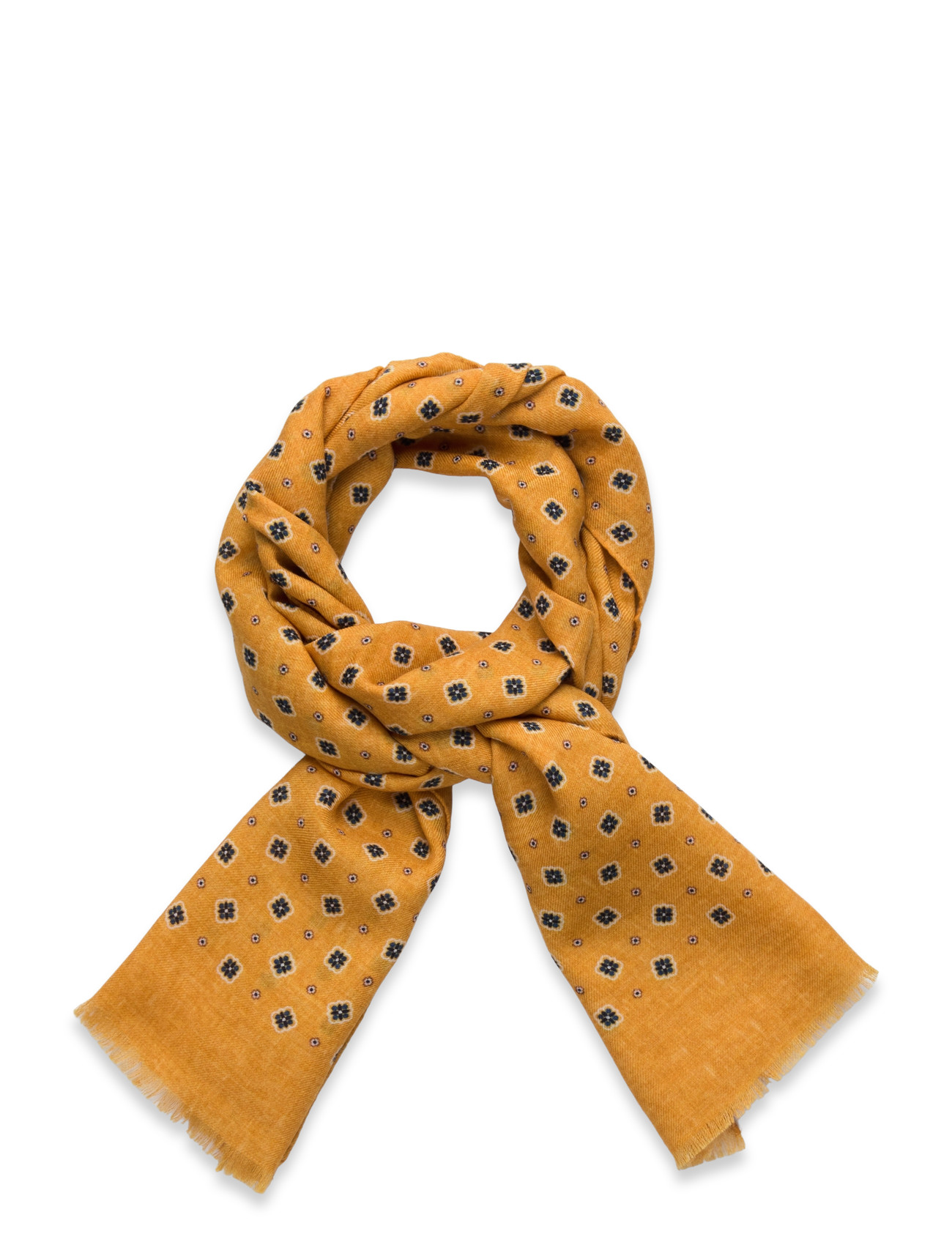 MORRIS Mixed Wolle Schal Gelb - One Size - Herren
