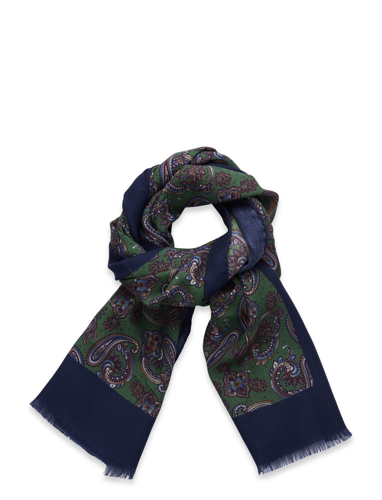 Morris Mixed Wool Scarf, One Size, Navy, Tørklæder > Letvægtstørklæder, Herre