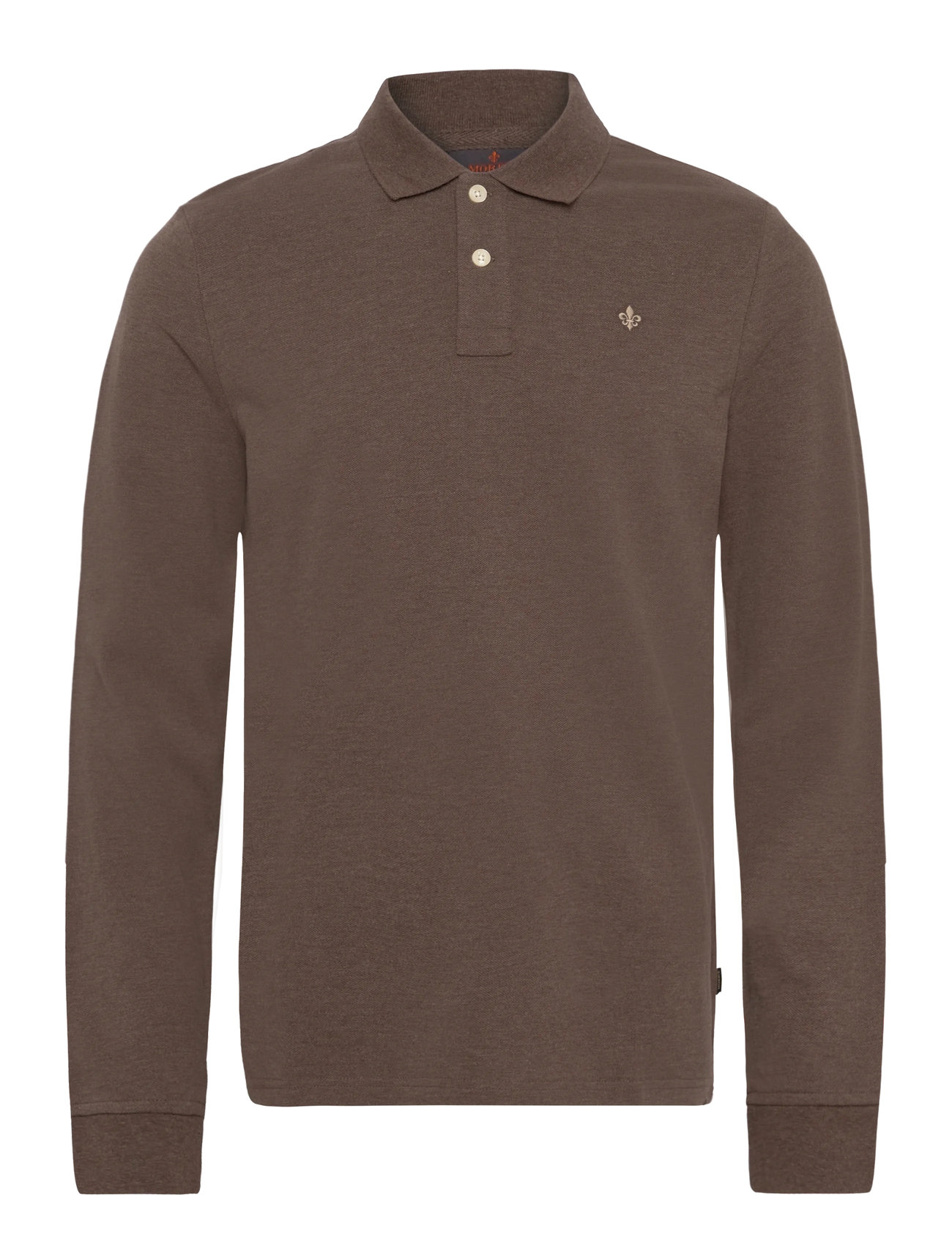 MORRIS Camden Ls Polo Shirt Braun - XXL - Herren