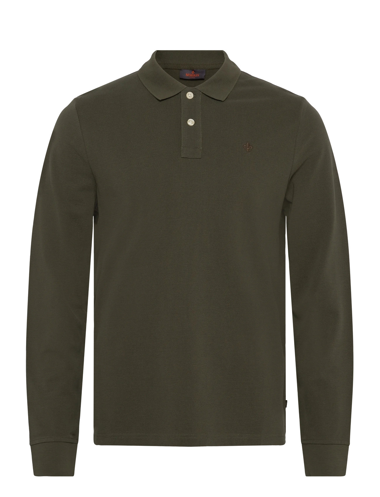 MORRIS Camden Ls Polo Shirt Khaki - M - Herren
