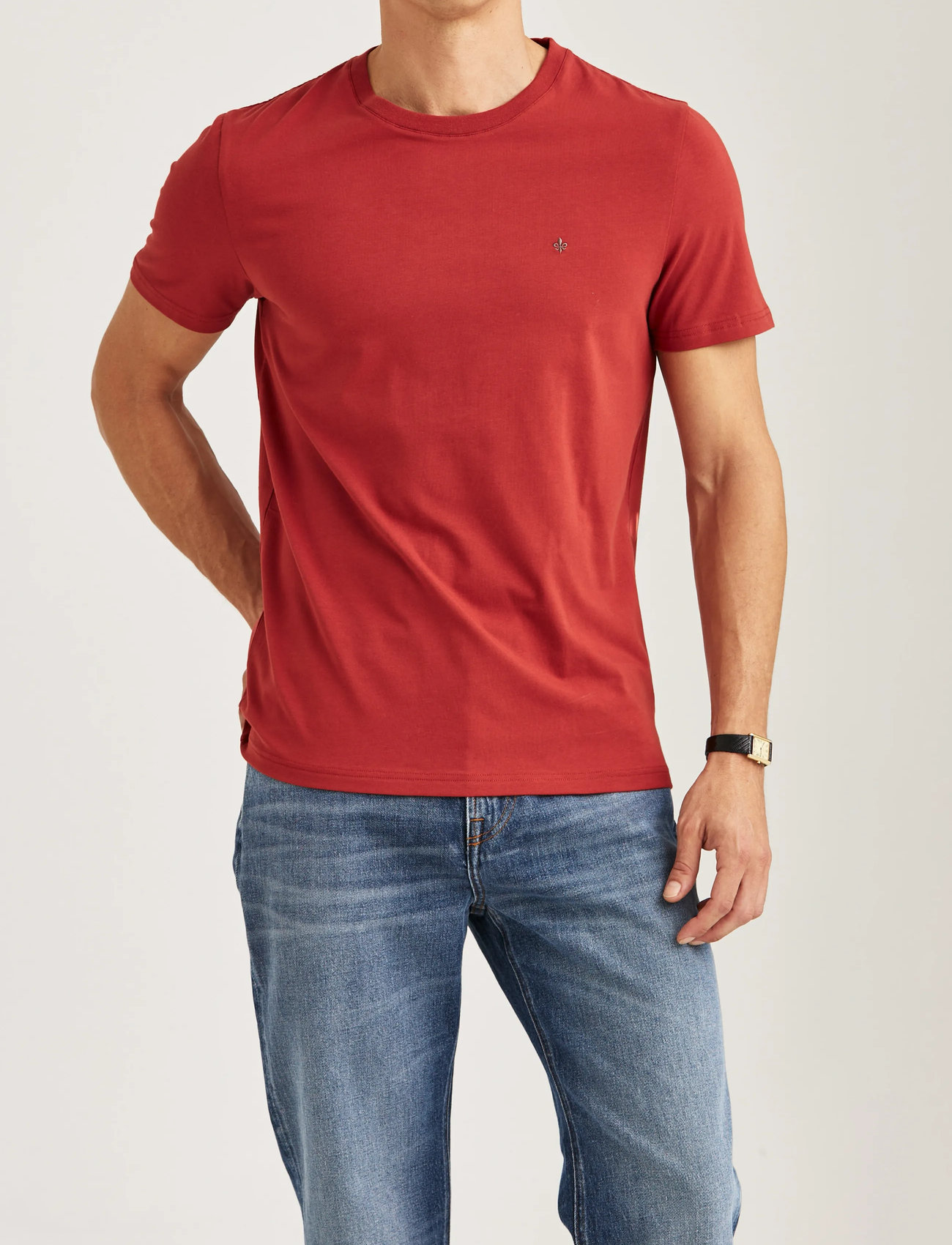 Morris James Tee, M, Red, T-Shirts > Kortærmede, Herre