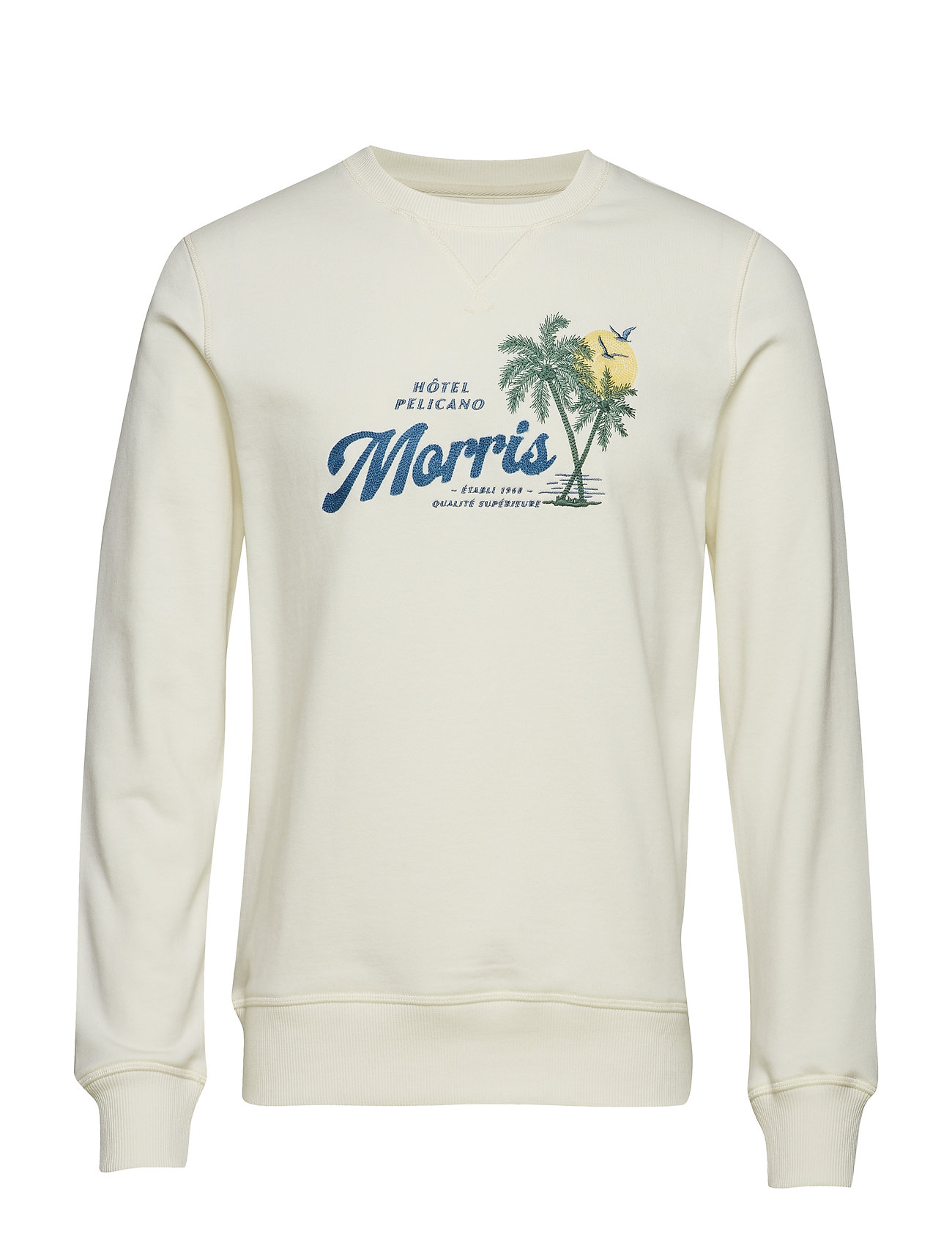 Niall Sweatshirt Trui Met Lange Mouwen Creme Morris morris kopen in de aanbieding