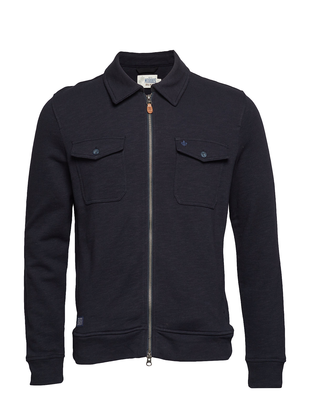 Kerrick Zip Sweatshirt Trui Met Lange Mouwen Blauw Morris morris kopen in de aanbieding