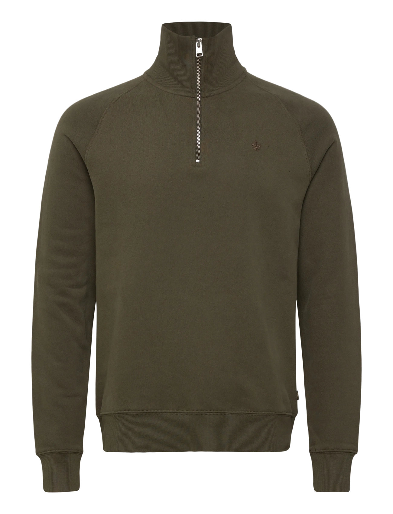 MORRIS Maryon Half Zip Sweatshirt Khaki - S - Herren