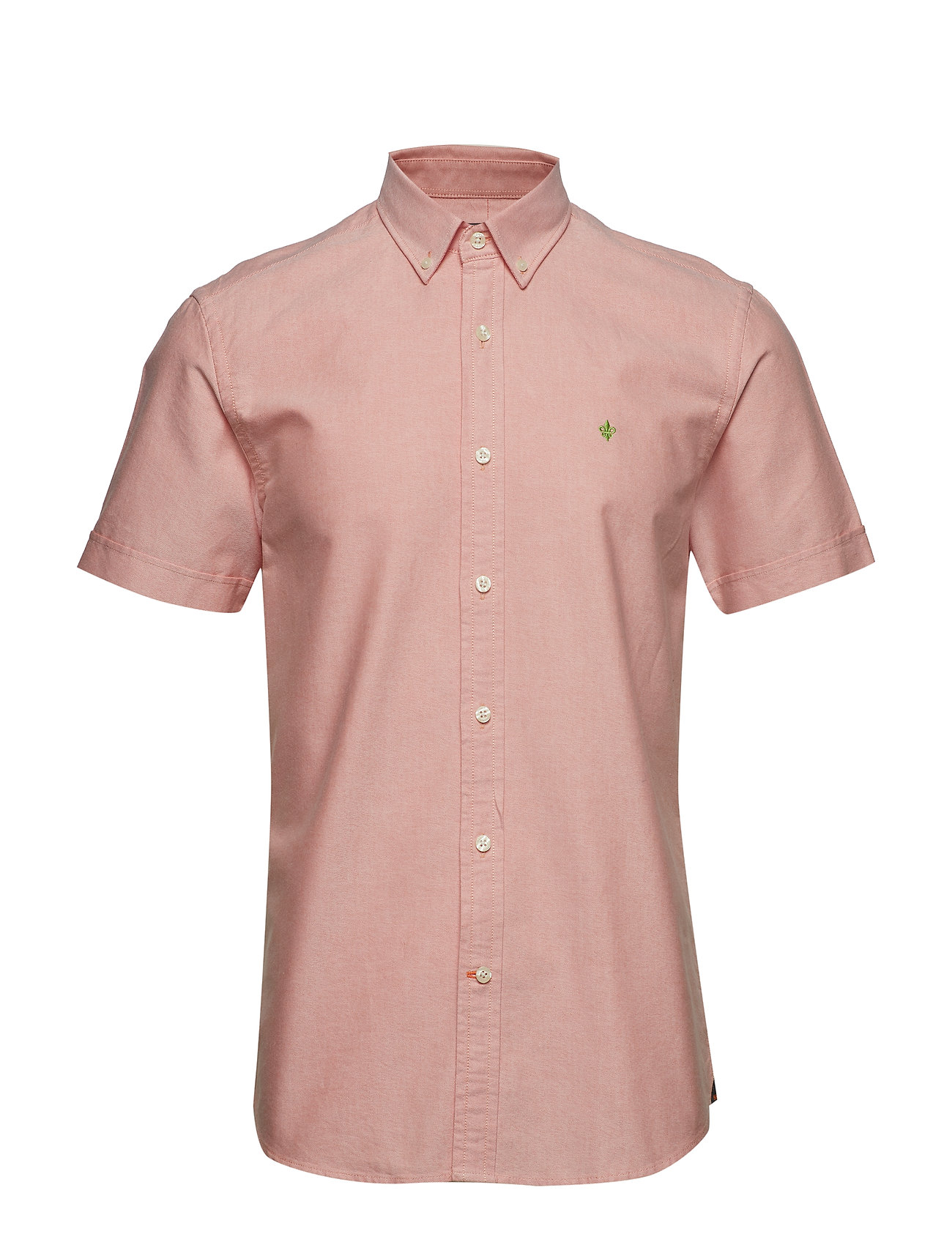 Evan Ss Button Down Shirt Overhemd Met Korte Mouwen Roze Morris morris kopen in de aanbieding