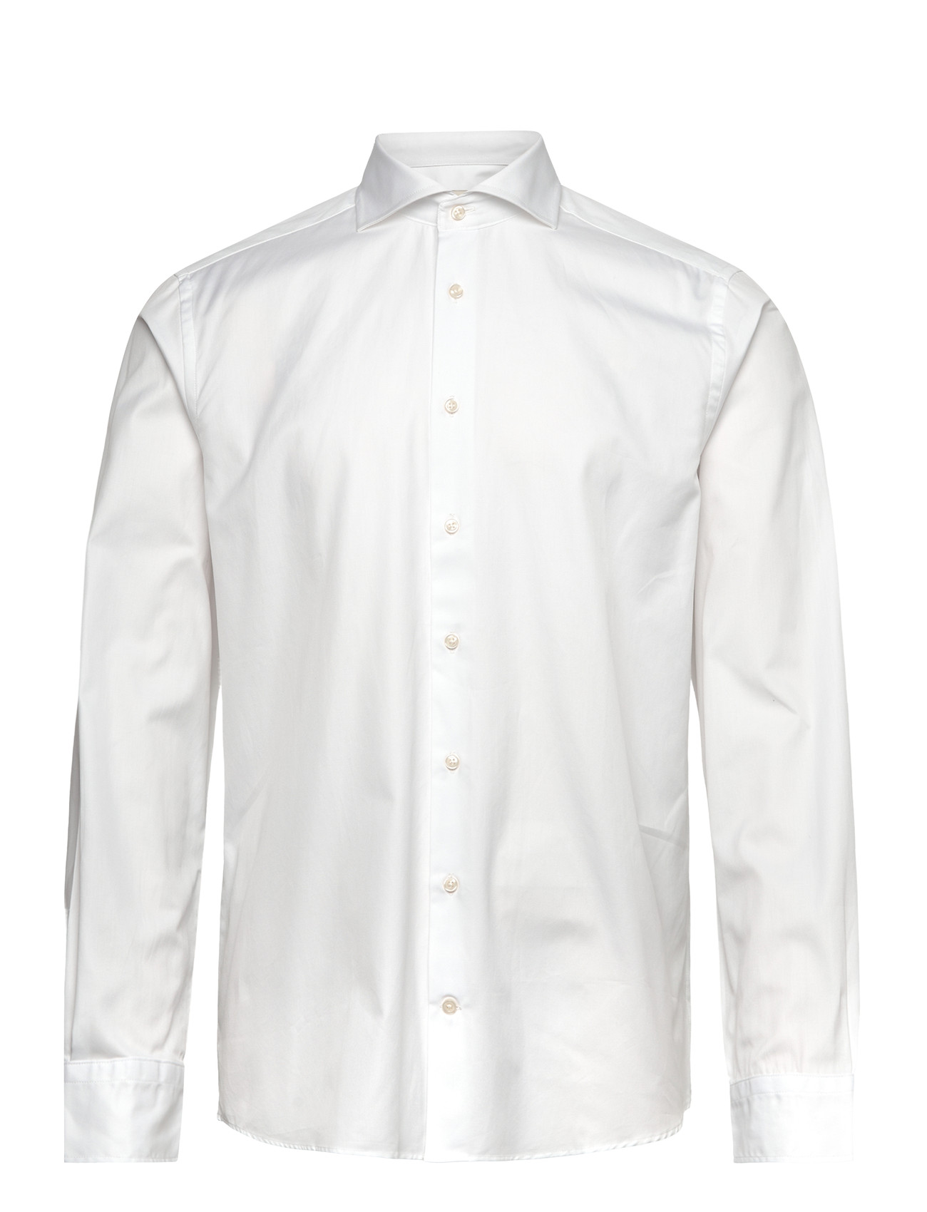 Morris Morris Twill Shirt, 44, White, Skjorter > Business Shirts, Herre