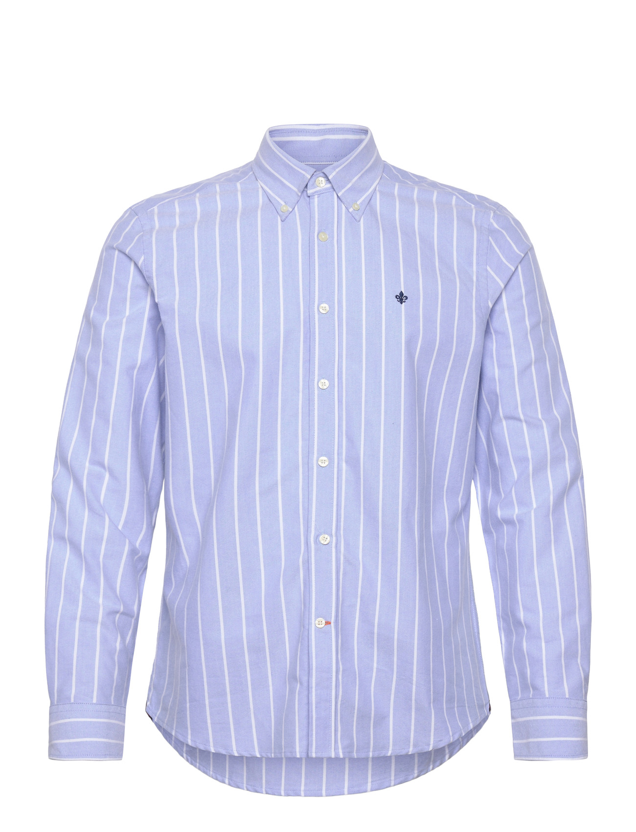 Morris Douglas Oxford Stripe-Slim Fit, XL, Blue, Shirts > Oxford Shirt, Herre