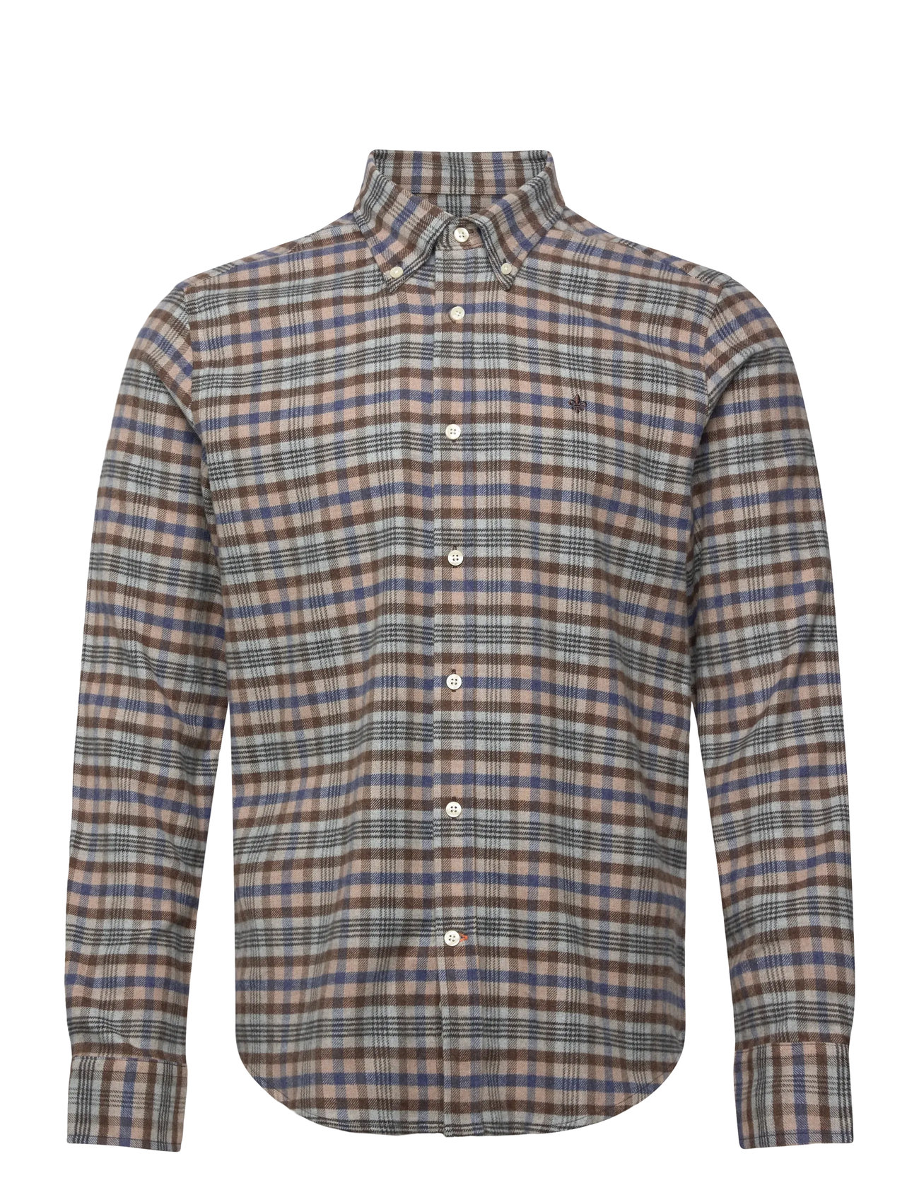 MORRIS Flannel Check Shirt-Slim Fit Patterned - L - Herren