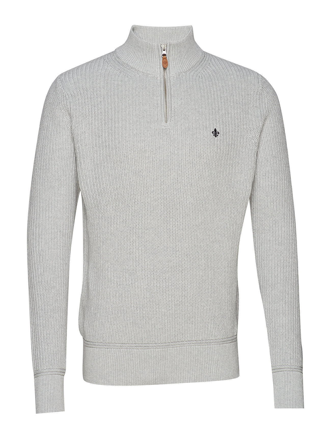 Alain Half Zip Gebreide Turtleneck Coltrui Grijs Morris morris kopen in de aanbieding Alain Half Zip Gebreide Turtleneck Coltrui Grijs Morris morris kopen in de aanbieding
