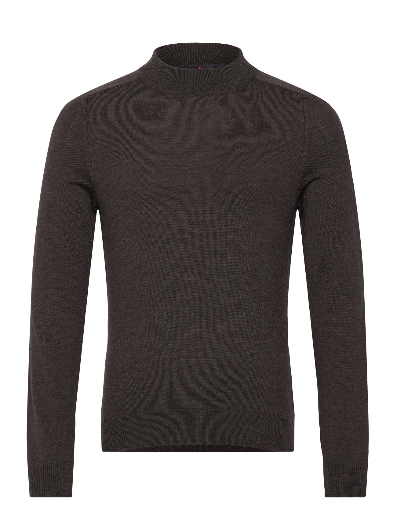 Morris Merino Mock Neck Brun