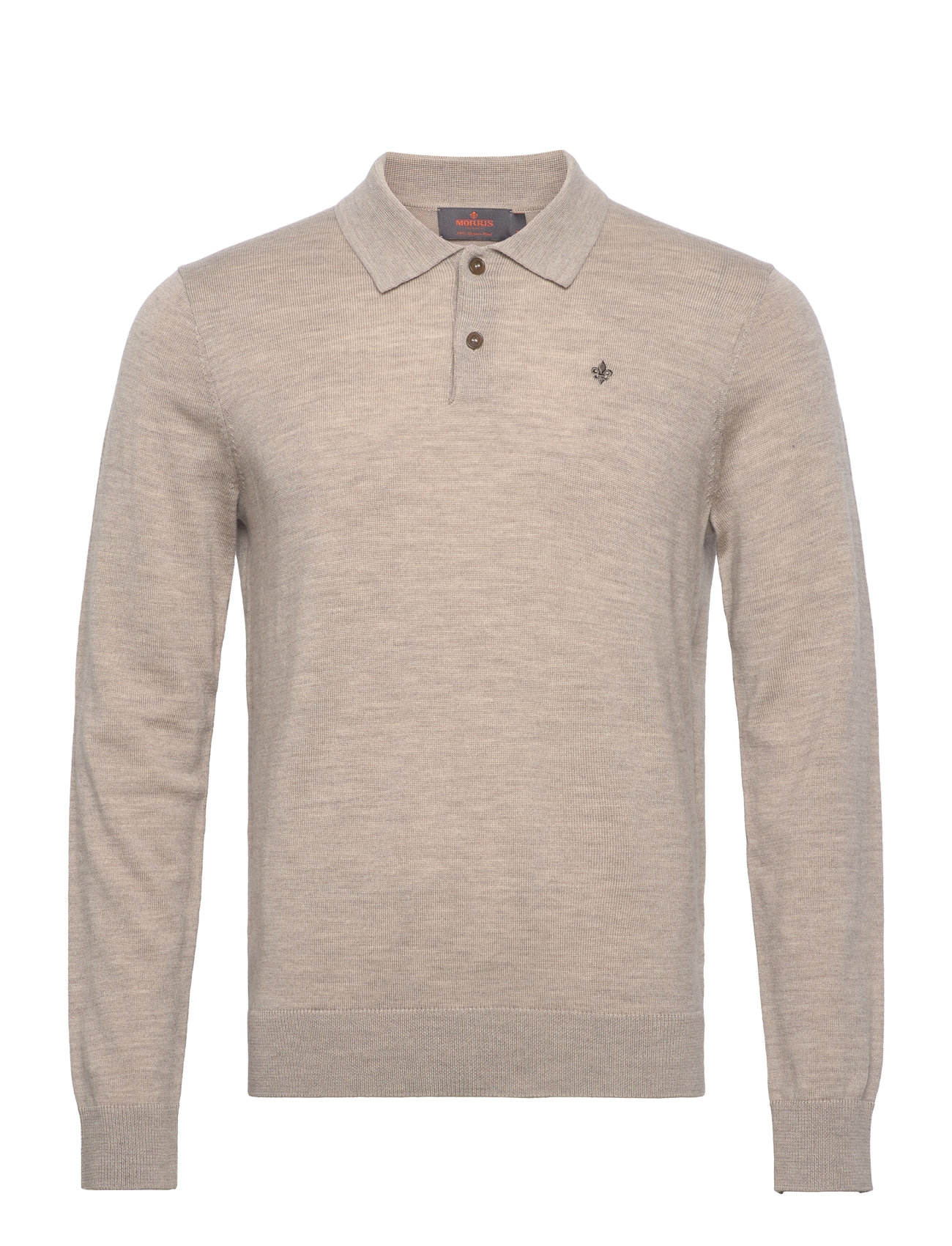 Morris Merino Polo Knit Beige