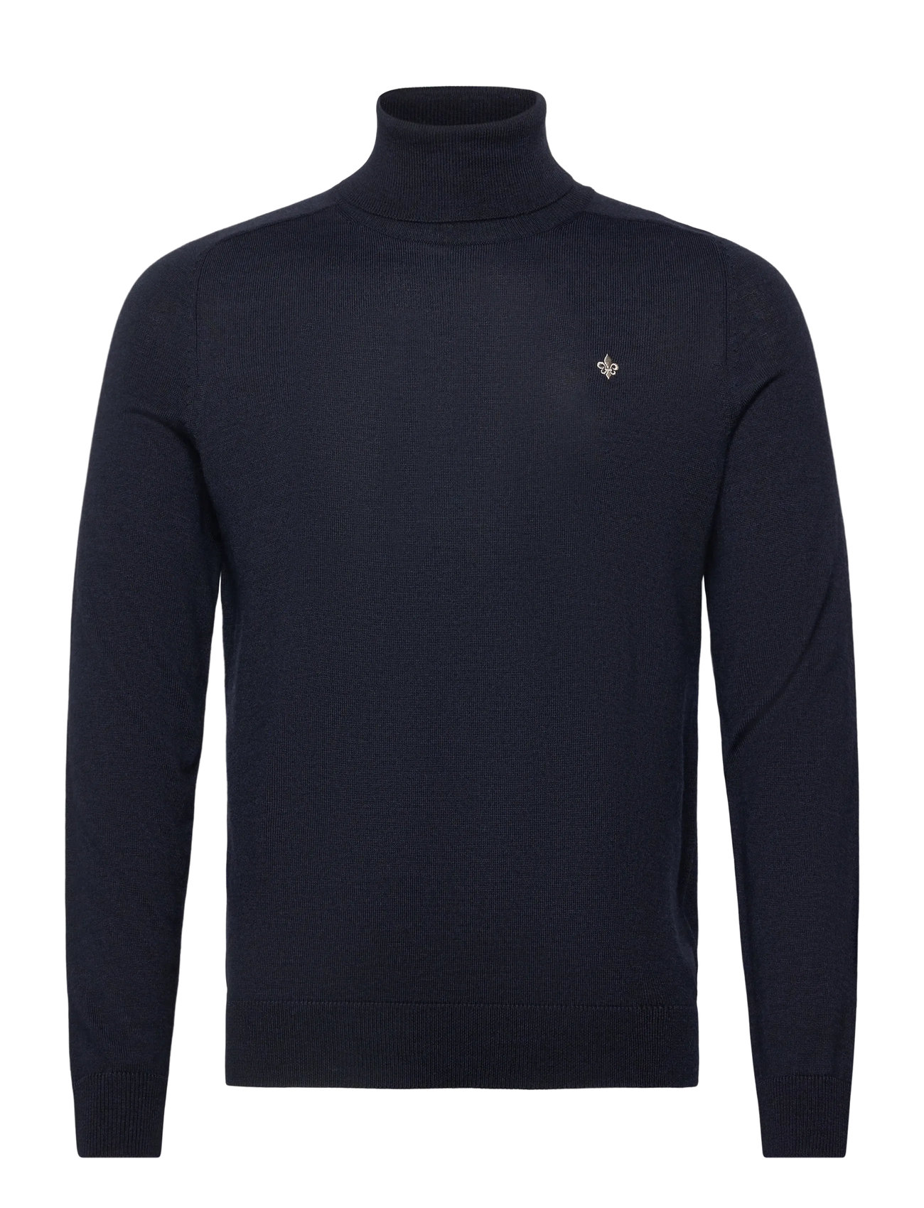 MORRIS Merino Roller Neck Schwarz - S - Herren