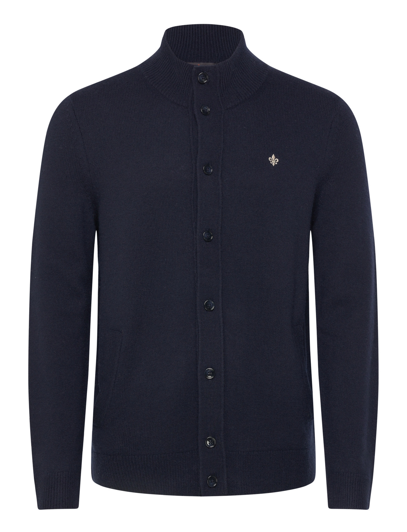 Morris Hertford Button Cardigan, M, Navy, Strik > Cardigans, Herre