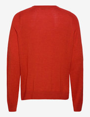 Morris - Merino Oneck - knitted round necks - red - 1