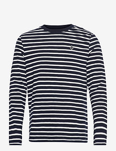 Heathcote LS Tee - långärmade t-shirts - navy