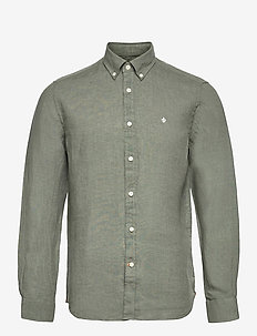 Douglas BD Linen Shirt LS - basic skjorter - olive